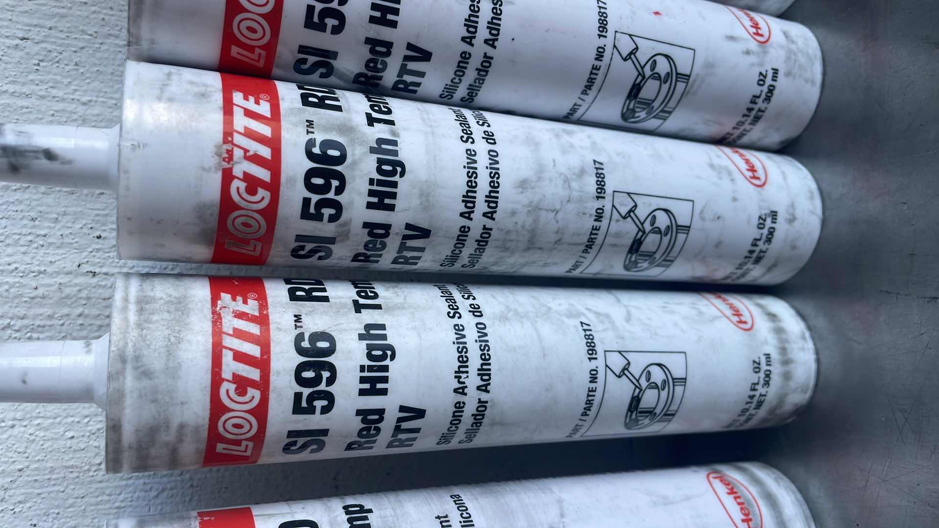 Photo 1 of LOCTITE SI 596 RD RED HIGH TEMP RTV 9 TUBES