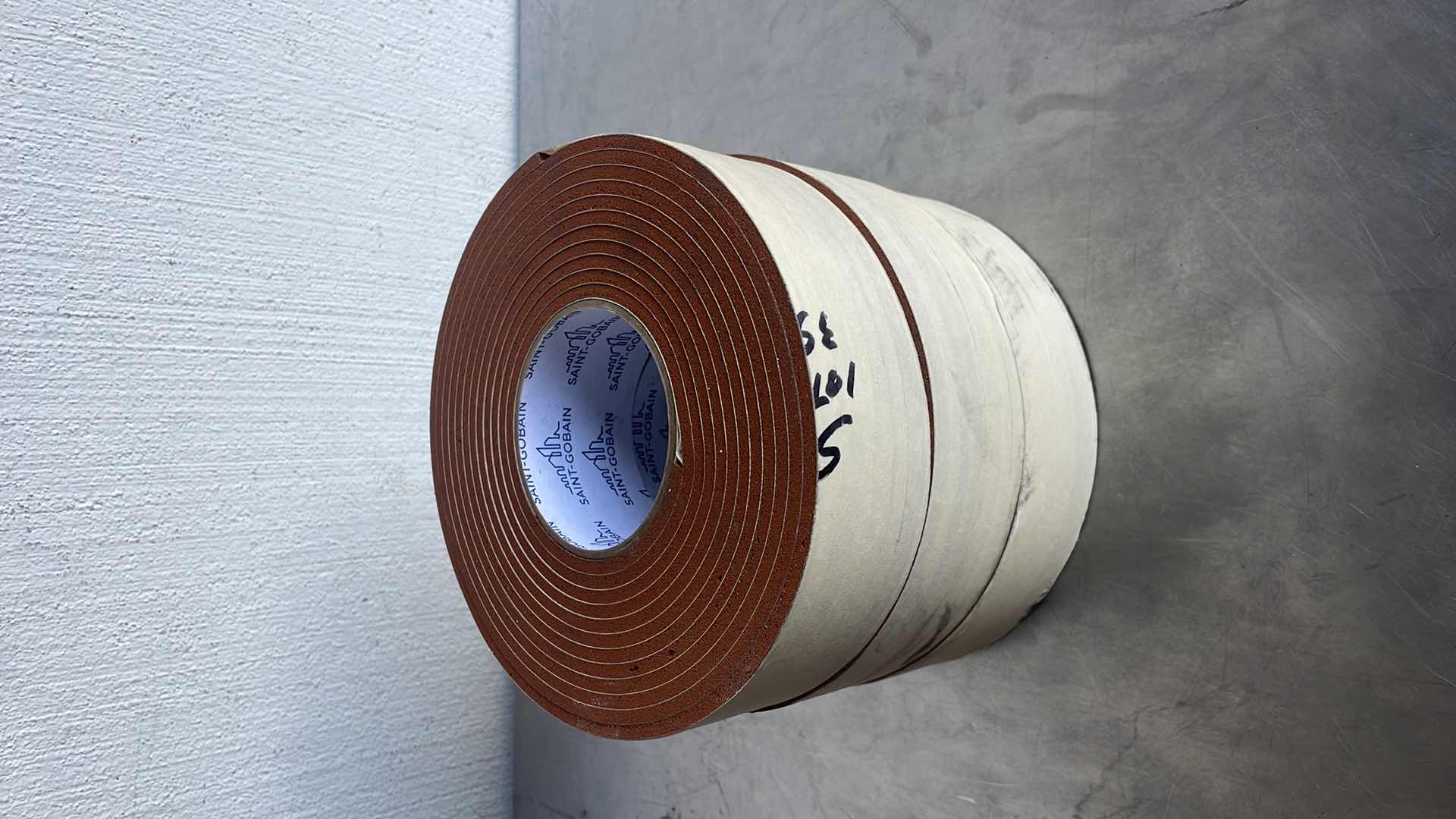 Photo 1 of SAINT-GOBAIN 100S 2" X 5YDS STRIP-N-STICK SILICONE SPONGE TAPE NEW/UNUSED SURPLUS 3 ROLLS