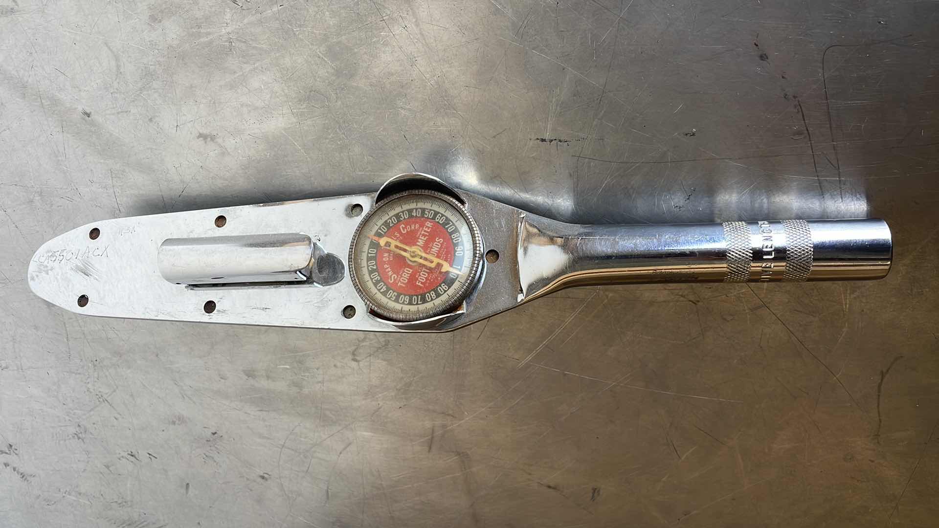 Photo 1 of SNAP ON TE100L TORQOMETER
TORQUE WRENCH, 1/2" DRIVE, 100
FT LB