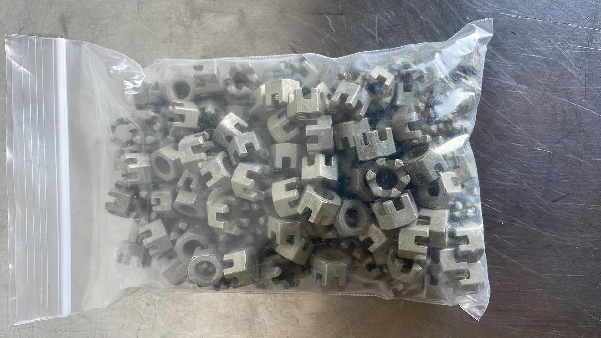 Photo 1 of LCN12-624 CASTELLATED LOCK HEX NUT,3/8-24 x 13/32" ,
5310-00-248-9415 150 PCS