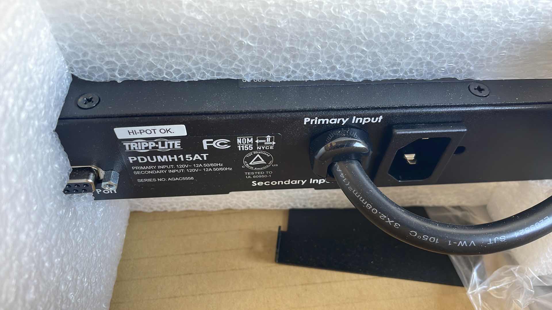 Photo 1 of TRIPP LITE PDUMH15AT PDU
METERED ATS 120V 15A 5-15R 8
OUTLET 2 5-15P HORIZONTAL