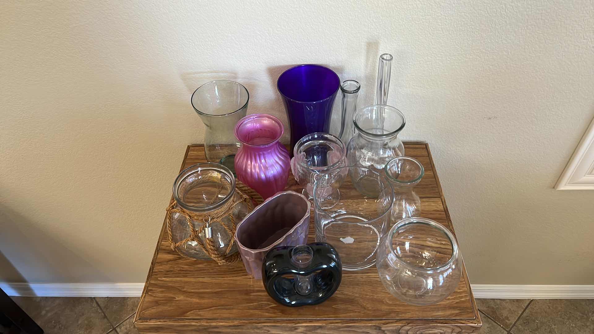 Photo 2 of 13 GLASS FLORAL VASES