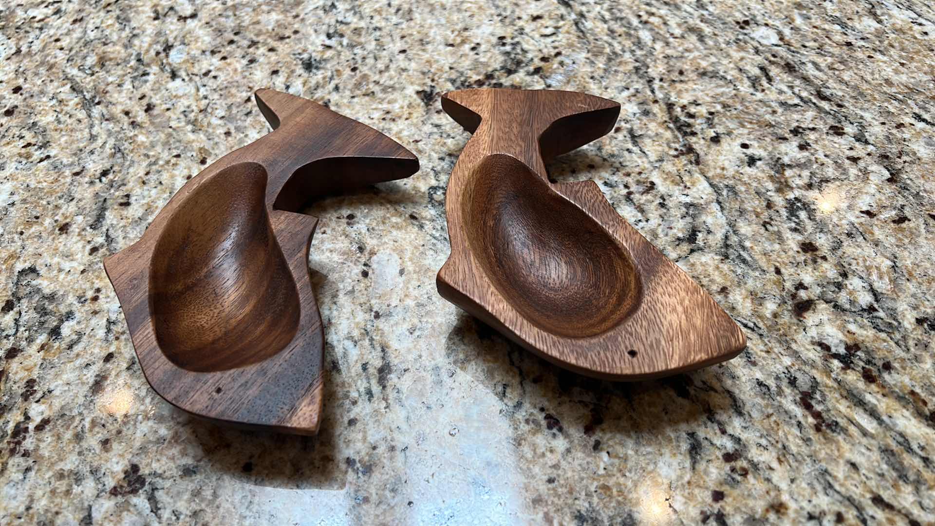 Photo 3 of 2 WOOD DOLPHIN SPOON HOLDERS