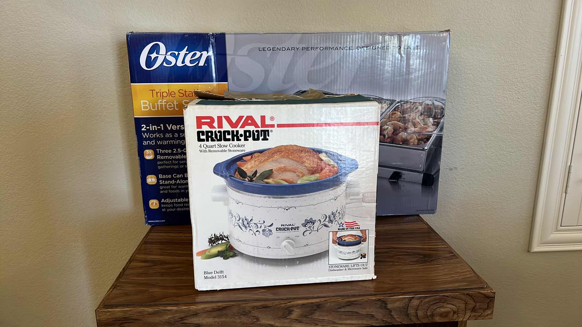 Photo 4 of NEW OSTER TRIPLE STATION BUFFET SERVER, RIVAL CROCKPOT