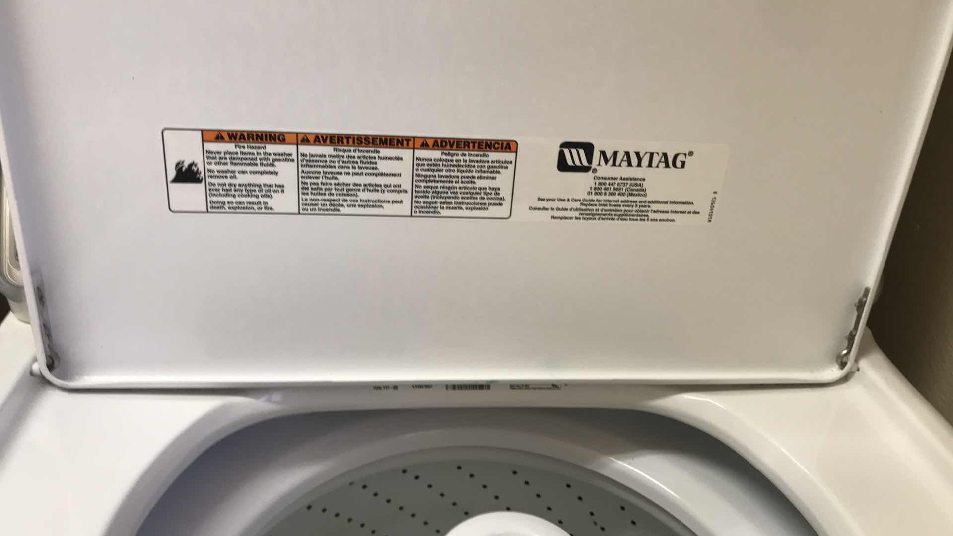 Photo 3 of MAYTAG CENTENNIAL WASHER