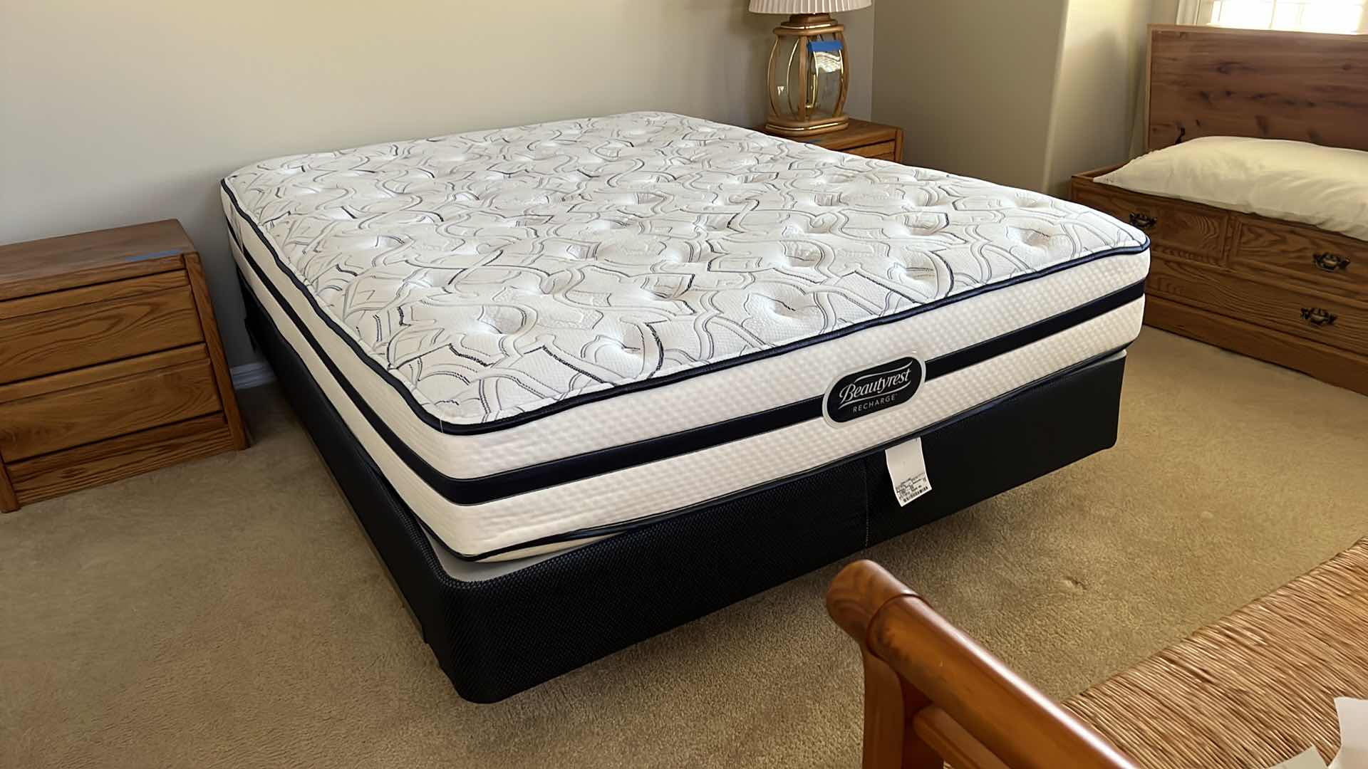 Photo 4 of BEAUTYREST RECHARGE QUEEN MATTRESS AND BOX SPRING W BED FRAME