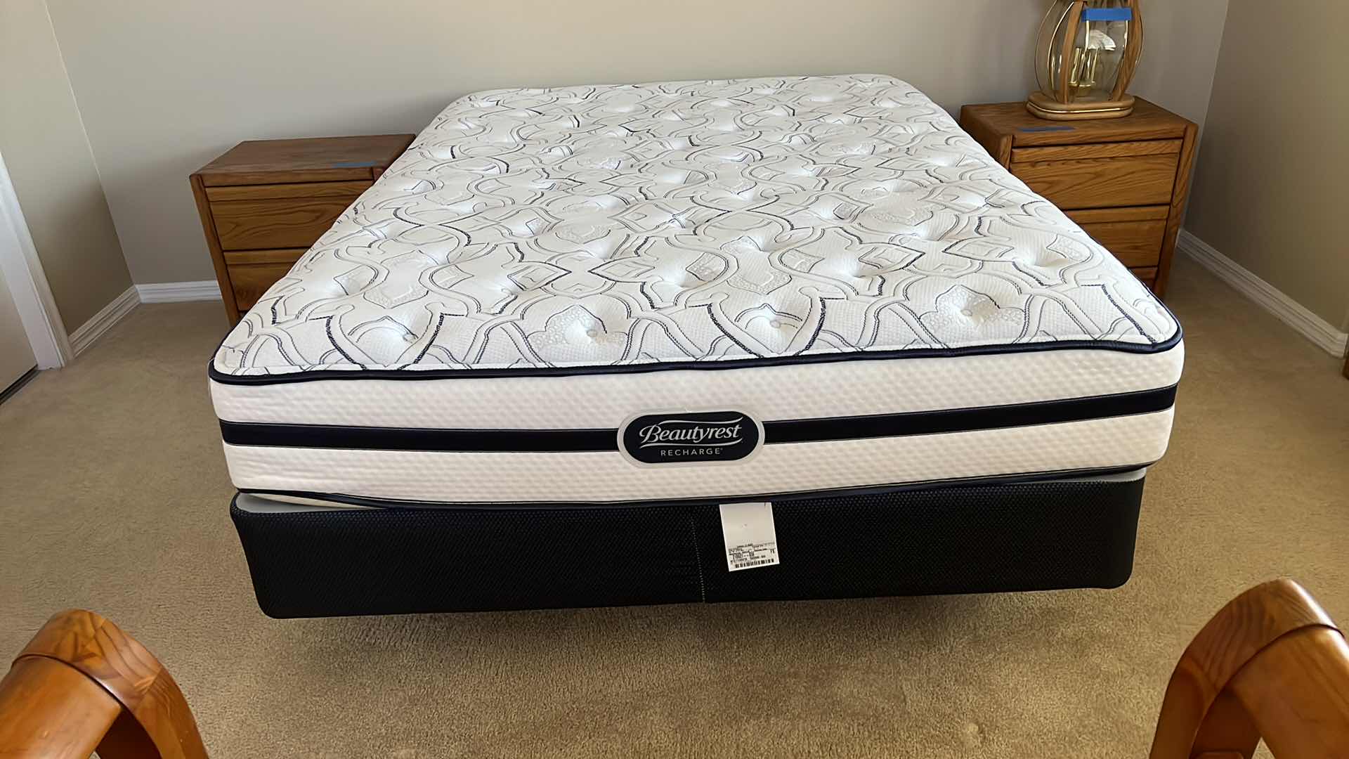 Photo 1 of BEAUTYREST RECHARGE QUEEN MATTRESS AND BOX SPRING W BED FRAME