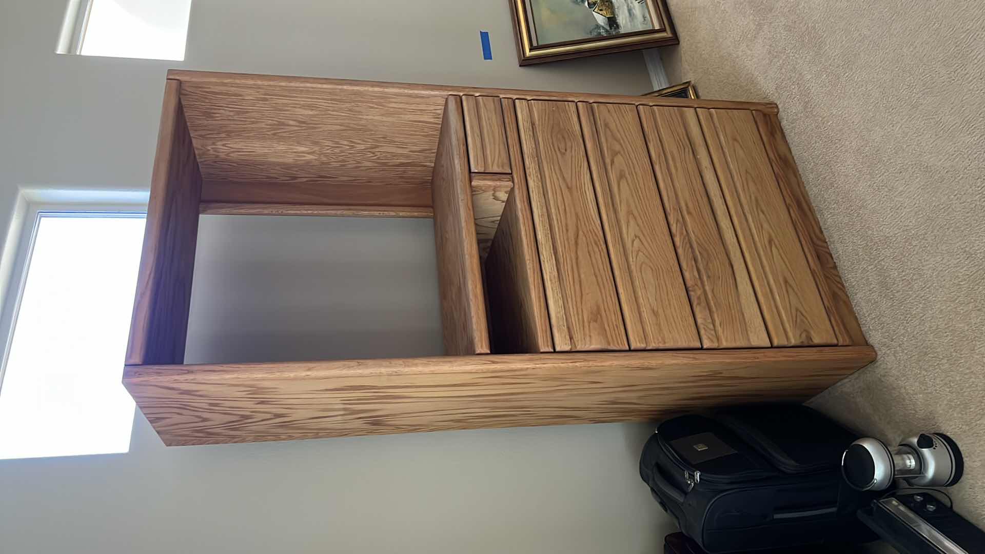 Photo 2 of OAK ENTERTAINMENT CENTER W CHEST OF DRAWERS 36” x 20” H74”