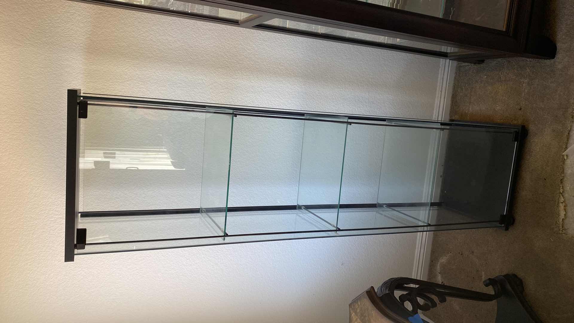 Photo 1 of DISPLAY CASE 3 GLASS SHELVES 16 x 14.5 x 64