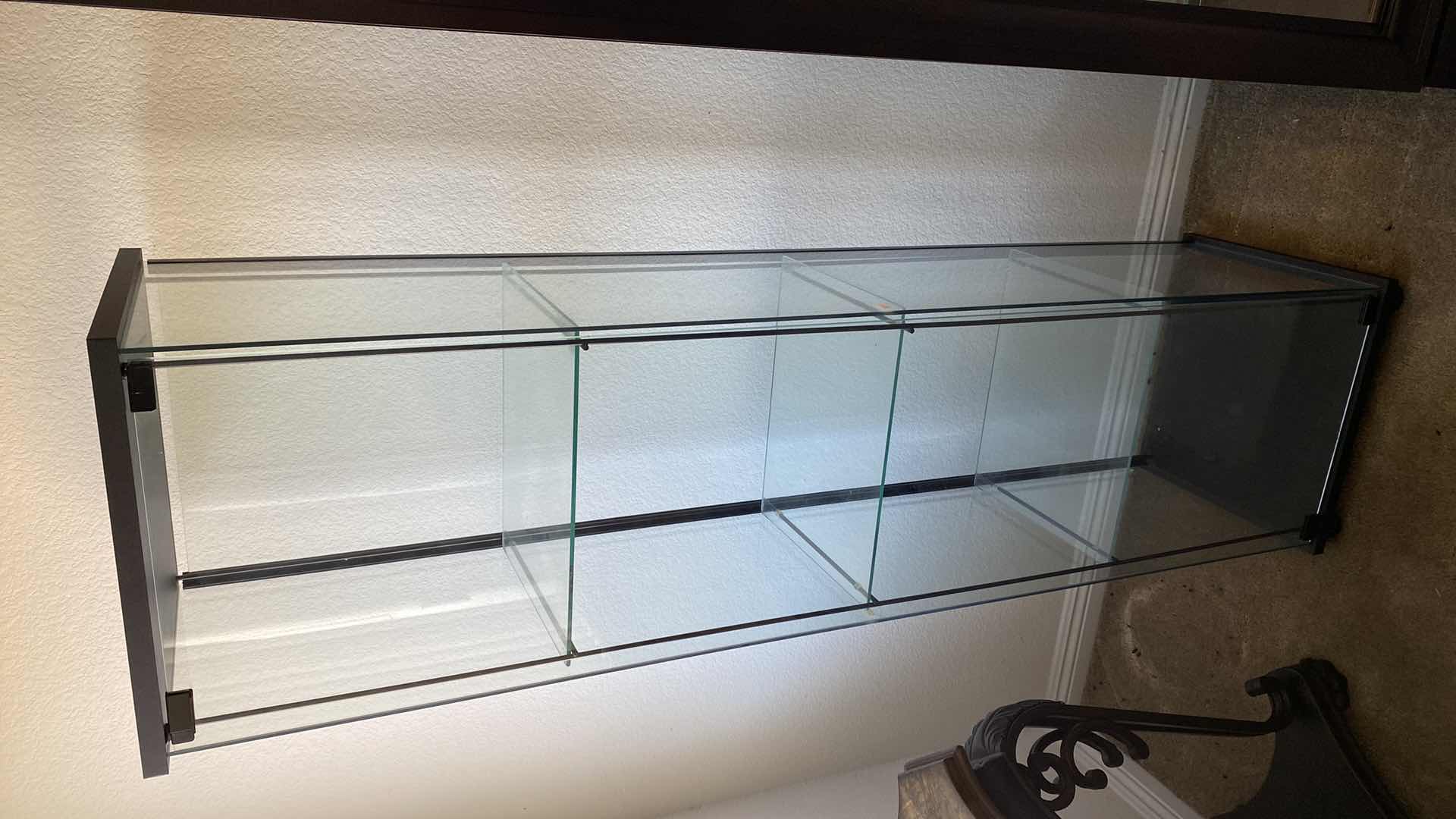 Photo 2 of DISPLAY CASE 3 GLASS SHELVES 16 x 14.5 x 64