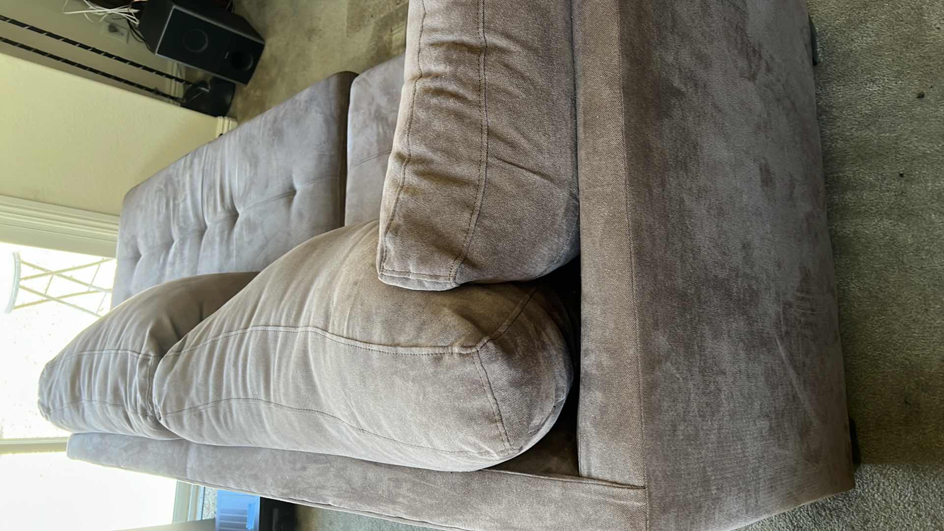 Photo 4 of 7’ RIGHT ARM FACING BROWN UPHOLSTERED SOFA
