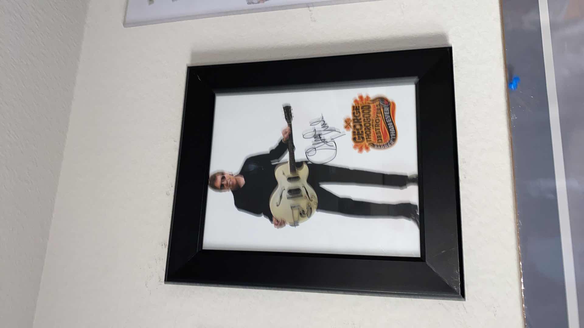 Photo 2 of SIGNED POSTER FRAMED GEORGE THOROGOOD & THE DESTROYERS 10x13