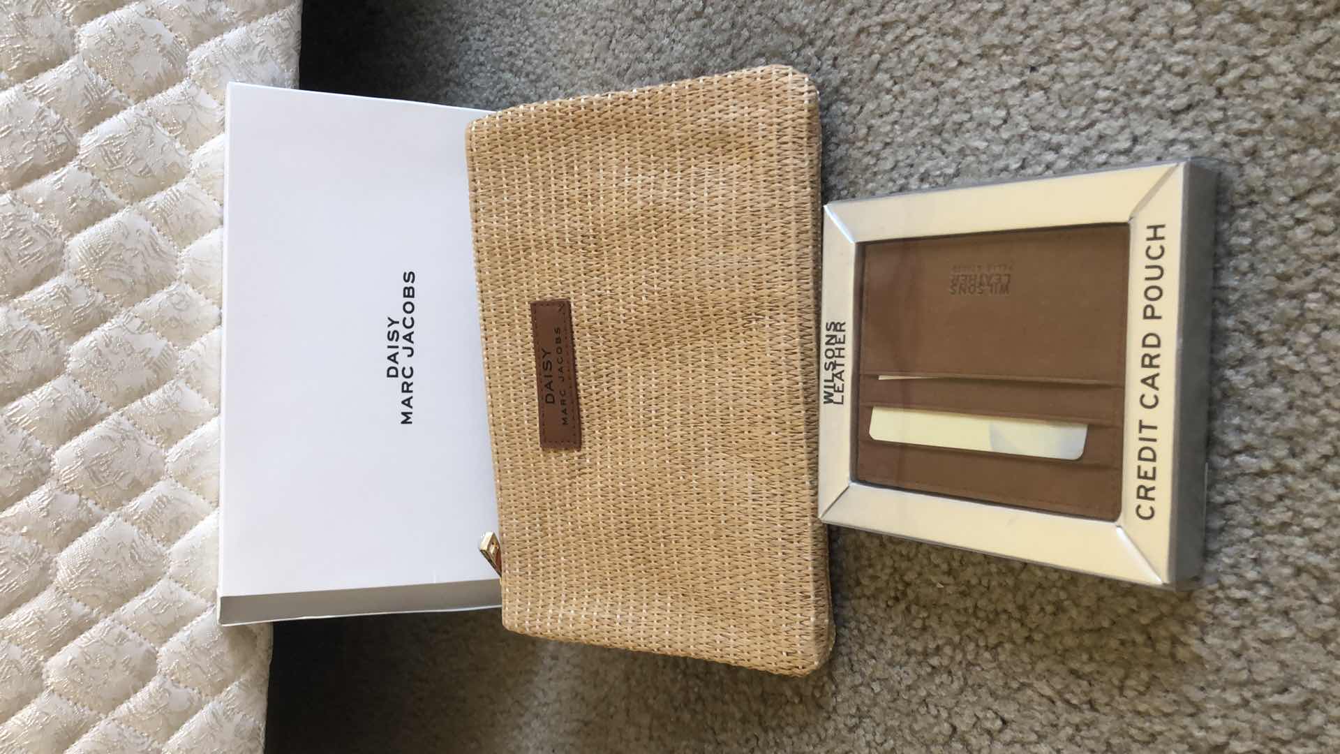 Photo 1 of 1 NEW MARC JACOBS COSMETICS BAG AND NEW LEATHER CREDIT CARD POUCH