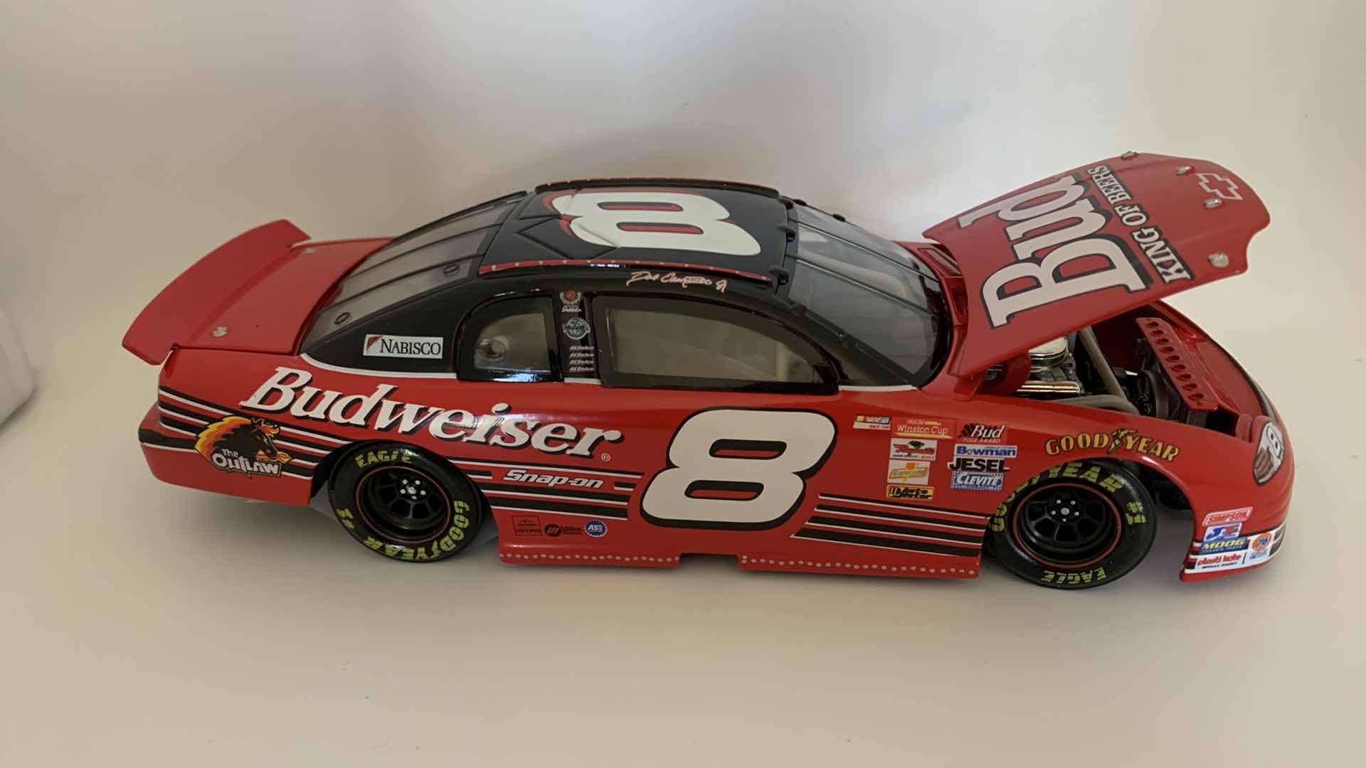 Photo 2 of BUD #8 DALE EARNHARDT JR. DIE CAST RACE CAR.