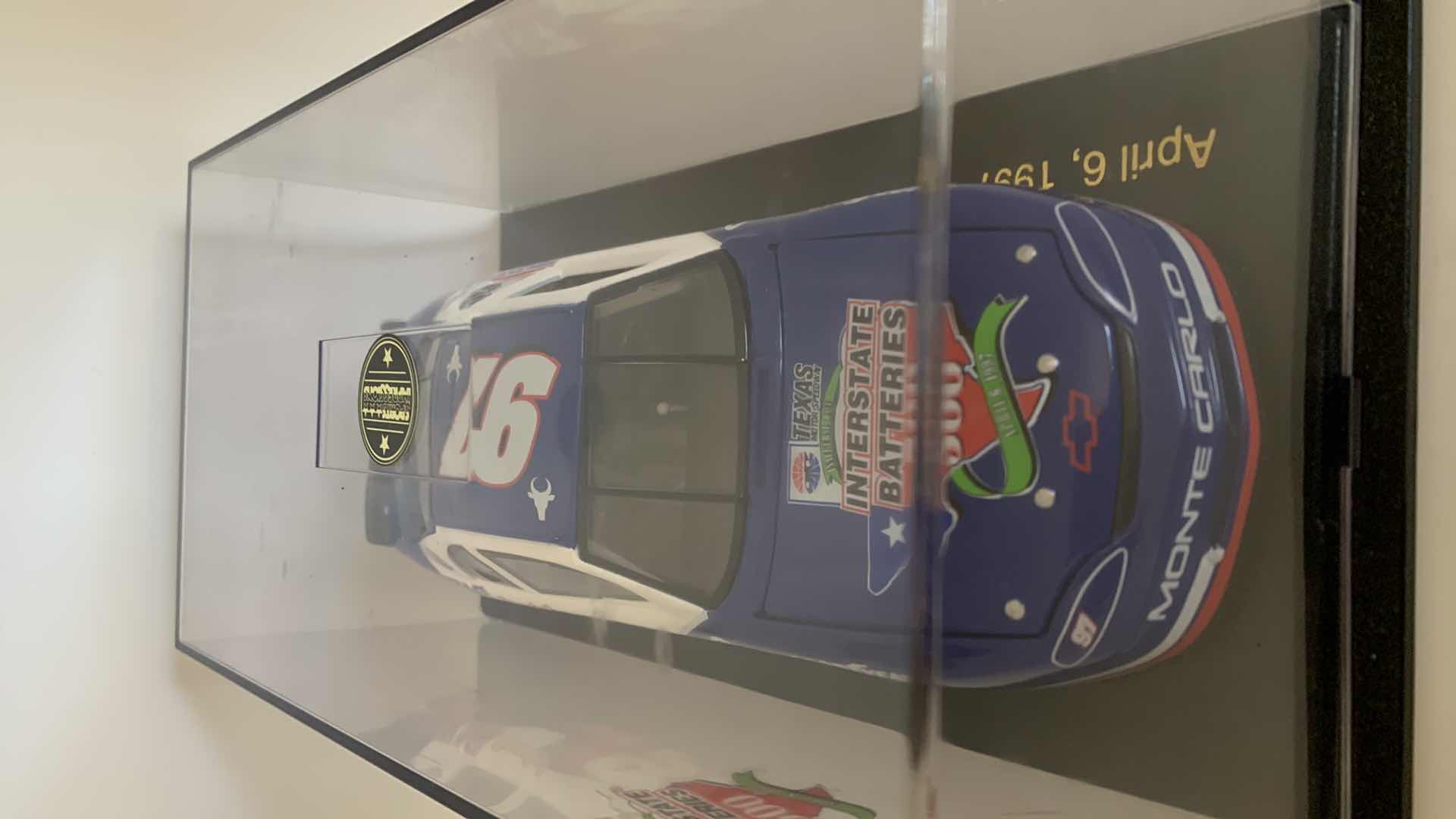 Photo 3 of SPORTS IMPRESSIONS APRIL 6, 1997 #97 TEXAS SPECIAL DIE CAST RACE CAR IN SHOW CASE.