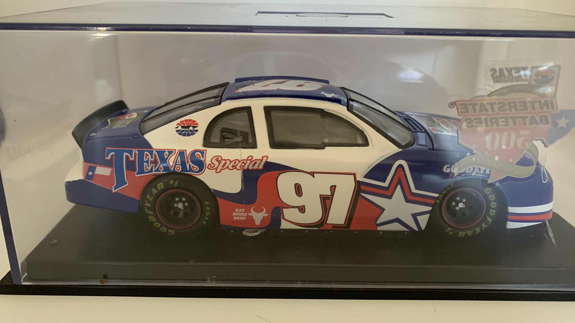 Photo 4 of SPORTS IMPRESSIONS APRIL 6, 1997 #97 TEXAS SPECIAL DIE CAST RACE CAR IN SHOW CASE.