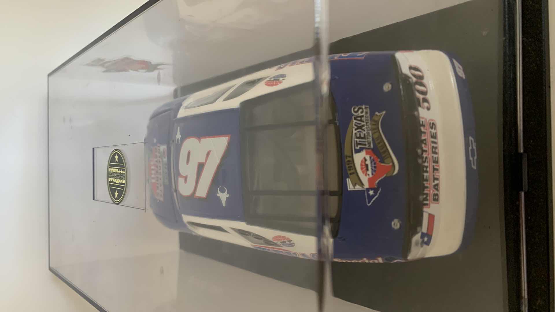 Photo 5 of SPORTS IMPRESSIONS APRIL 6, 1997 #97 TEXAS SPECIAL DIE CAST RACE CAR IN SHOW CASE.