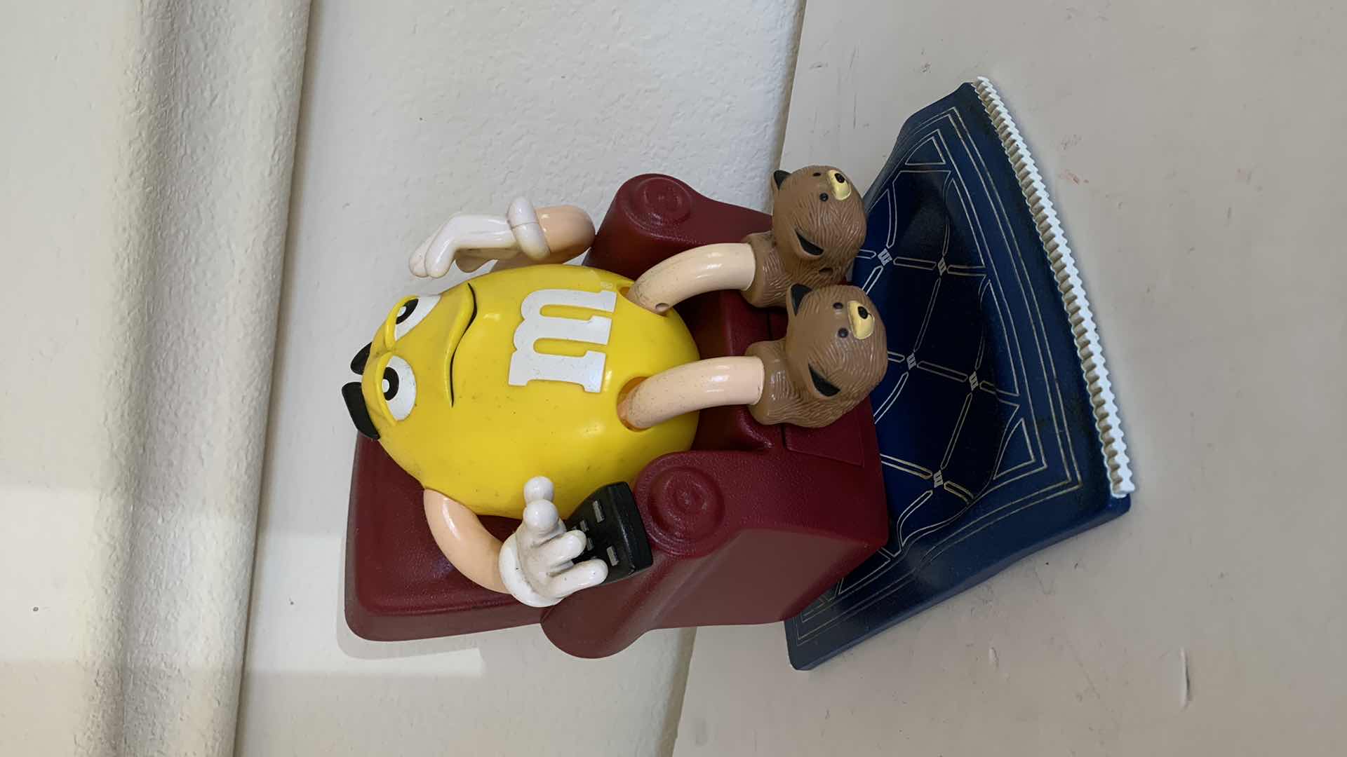 Photo 4 of M & Ms YELLOW IN RECLINER, COLLECTIBLE CANDY DISPENSER.