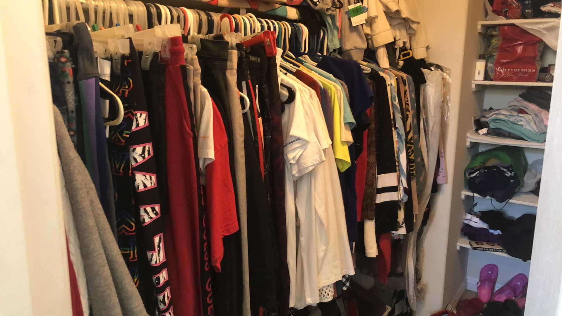 Photo 1 of WOMENS CLOTHING COLLECTION, ENTIRE ROD FULL OF WOMENSWEAR, SIZES SM TO M  (LEFT SIDE OF CLOSET)