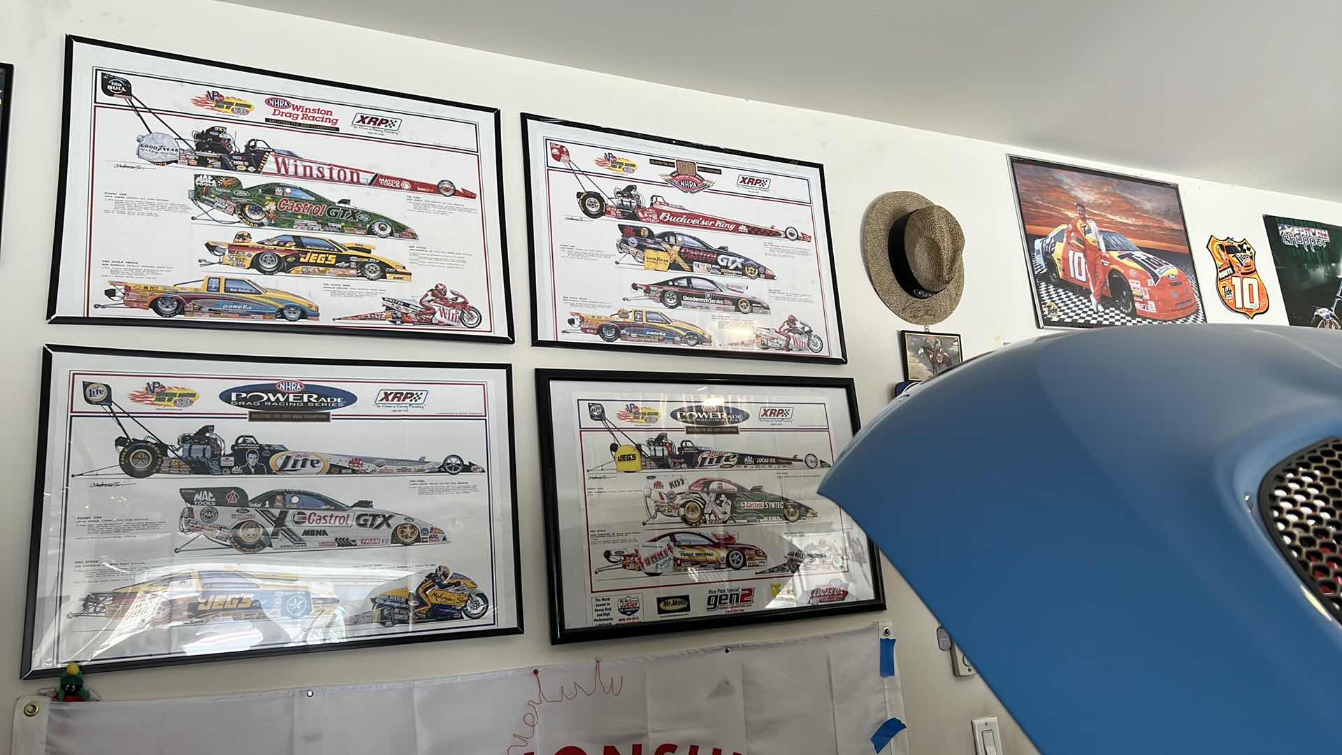 Photo 1 of 4-FRAMED “COLLECTOR” CARS POSTERS