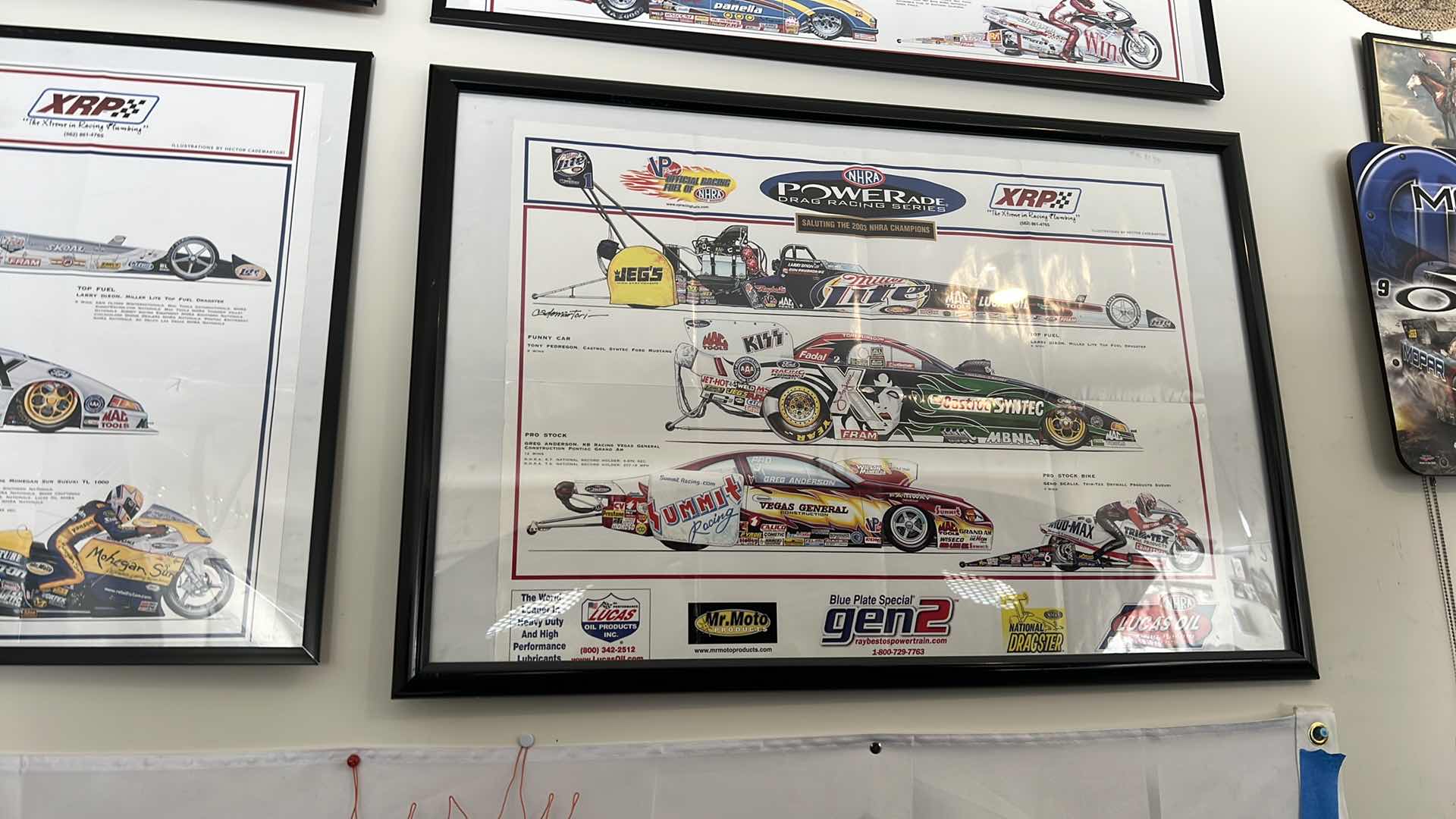 Photo 4 of 4-FRAMED “COLLECTOR” CARS POSTERS