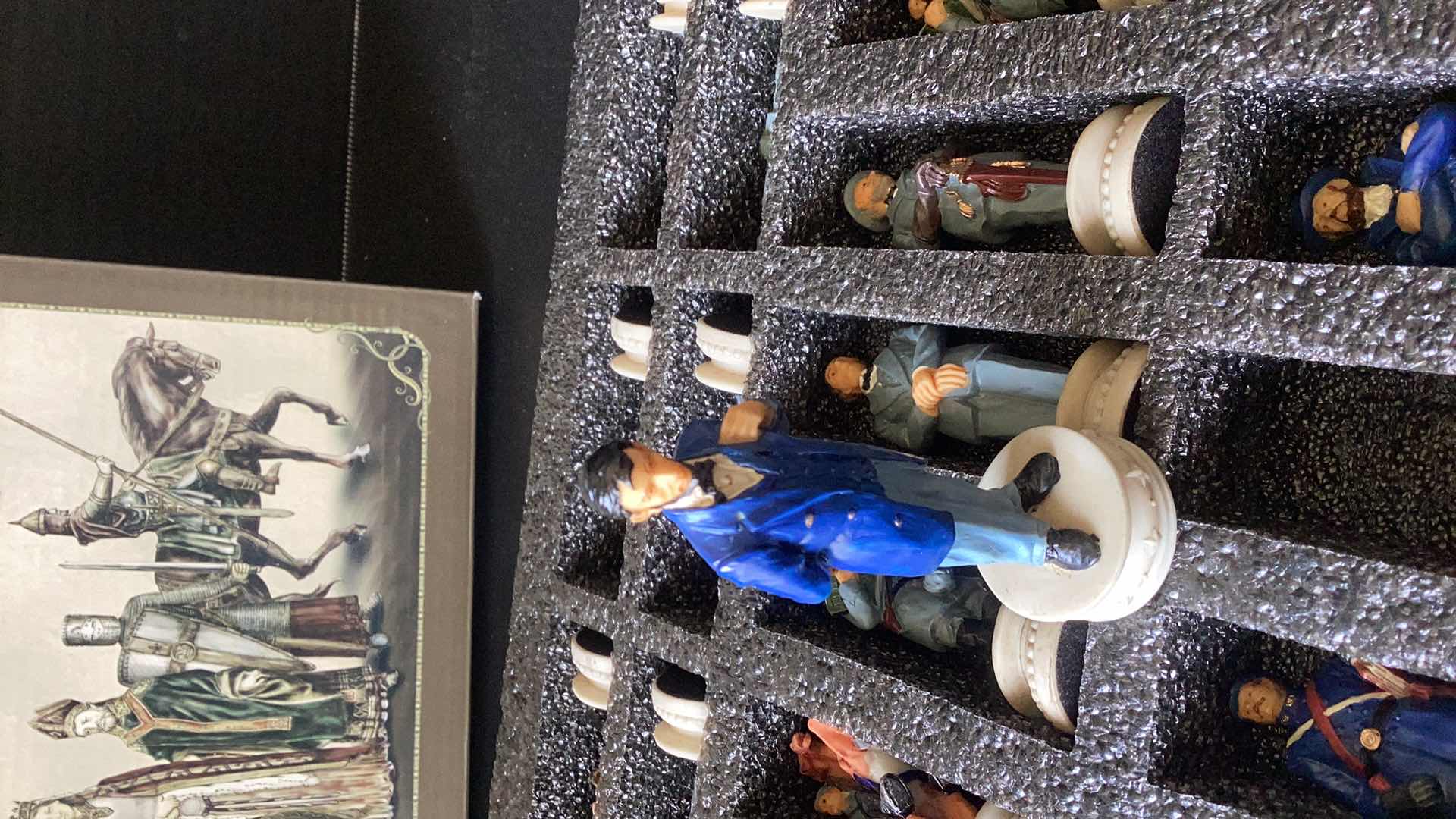 Photo 5 of THE GENERALS “CIVIL WAR” HAND PAINTED CHESS SET