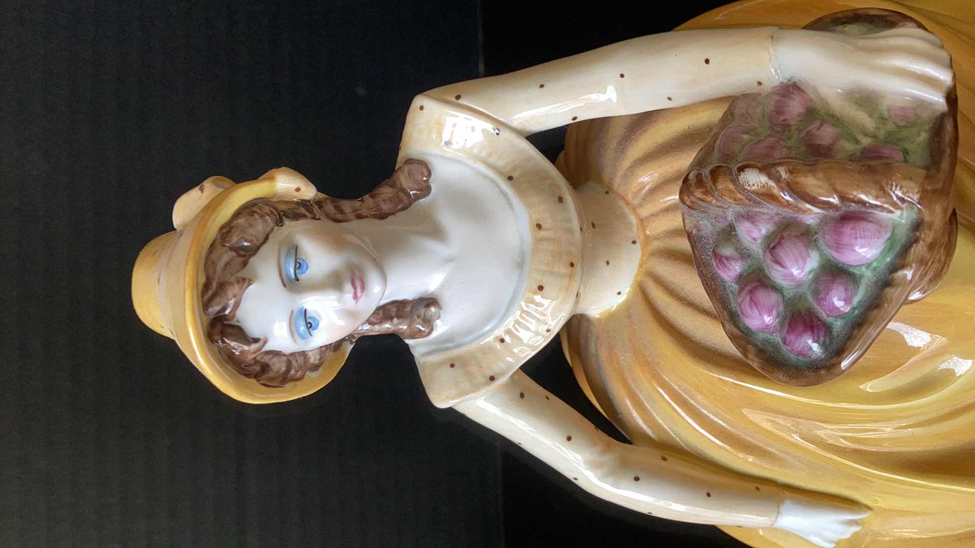 Photo 4 of LADIES OF FASHION “CONSTANCE” BONE CHINA MADE IN ENGLAND 8” TALL 