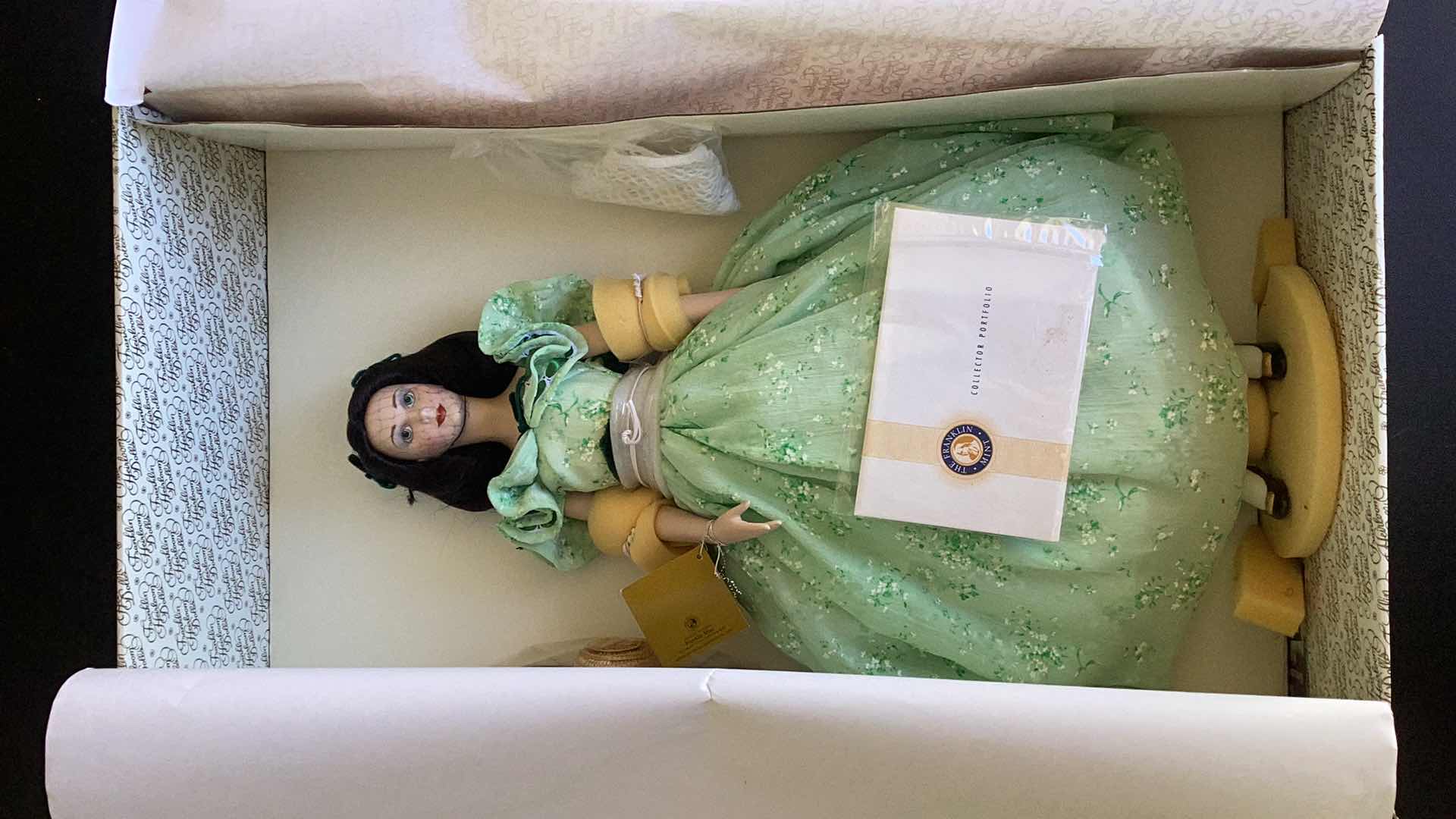 Photo 1 of FRANKLIN MINT “SCARLETT O’HARA GONE WITH THE WIND DOLL 20” TALL