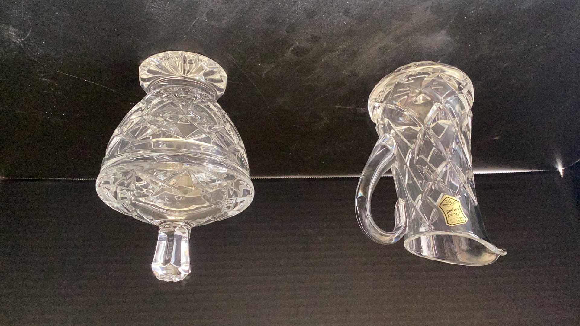 Photo 1 of LEAD 24% CRYSTAL GLASS SUGAR AND CREAMER CONTAINERS MADE IN POLAND