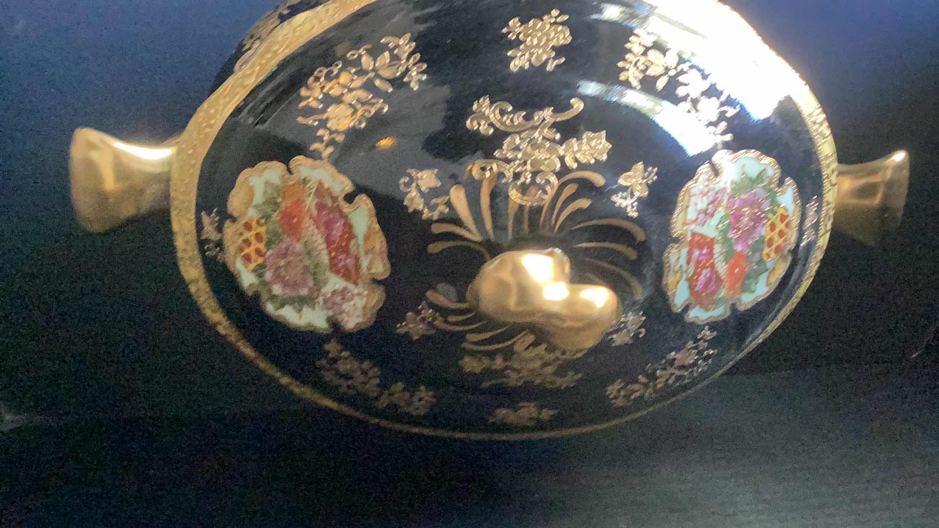 Photo 3 of LARGE CHINESE SERVING BOWL WITH LID 16” X 9” H 10”