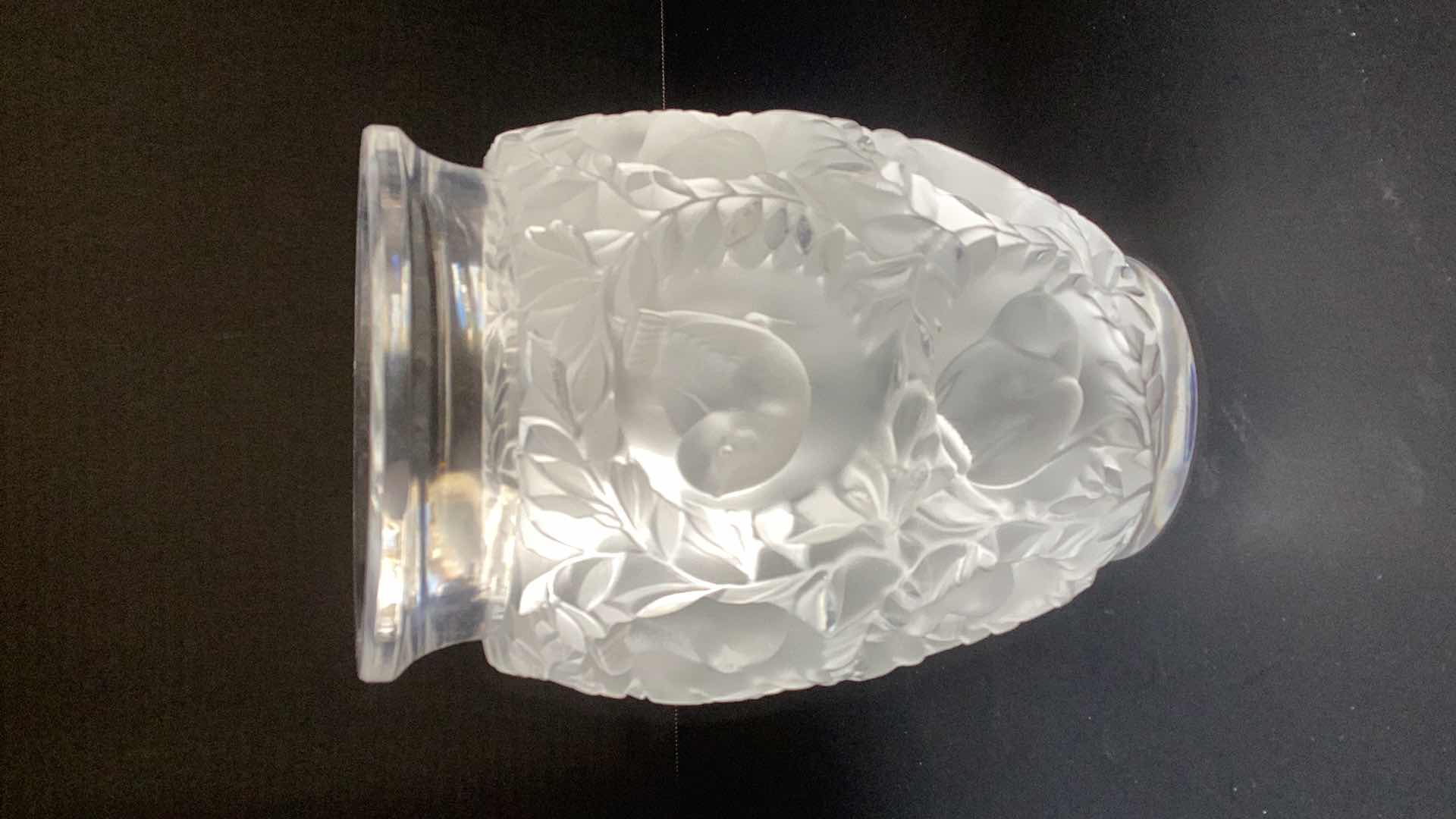 Photo 3 of LALIQUE BAGATELLE VASE 5” X H 7”