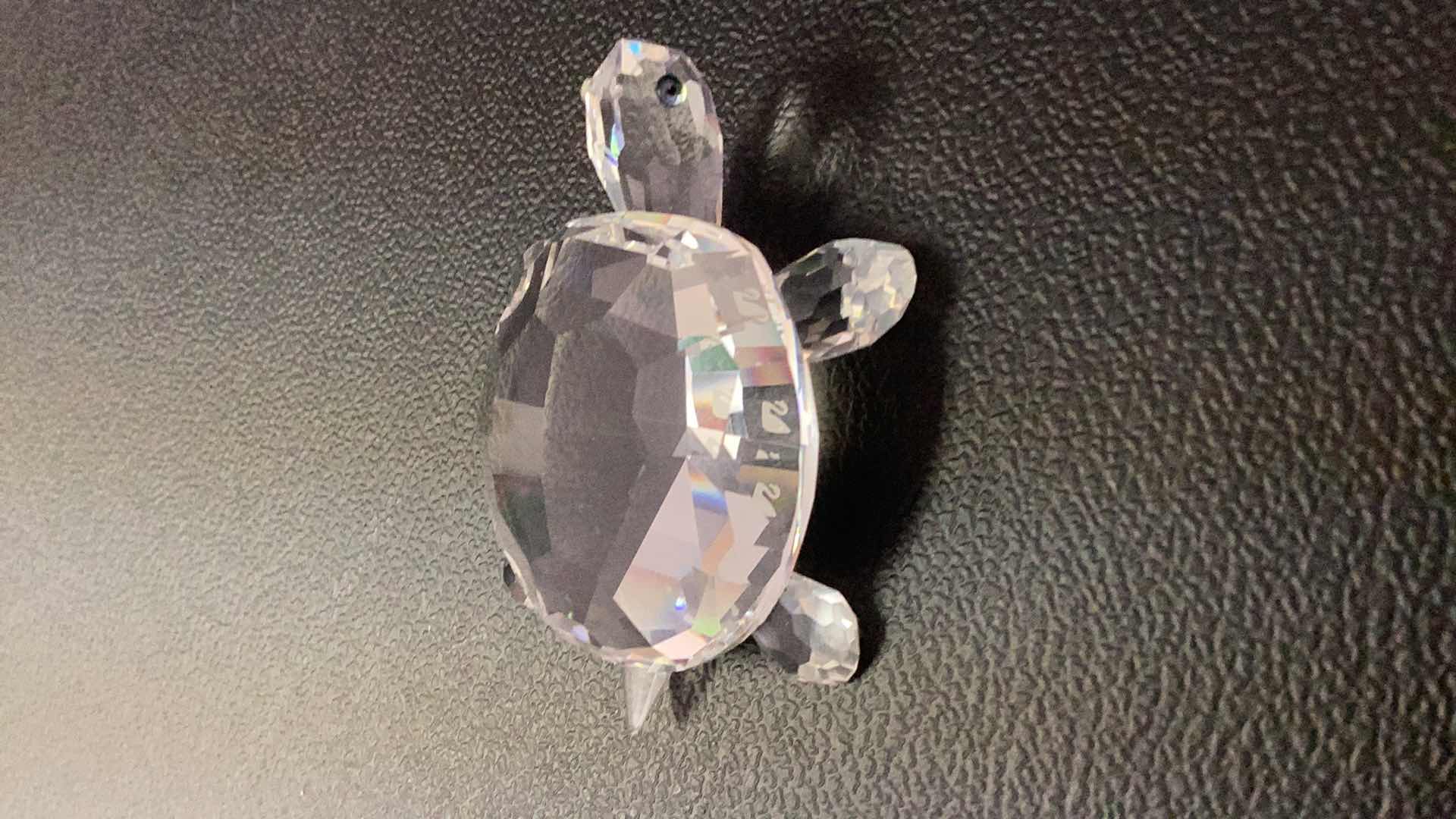 Photo 2 of SWAROVSKI CRYSTAL MINI FIGURE TURTLE 1/2” TALL