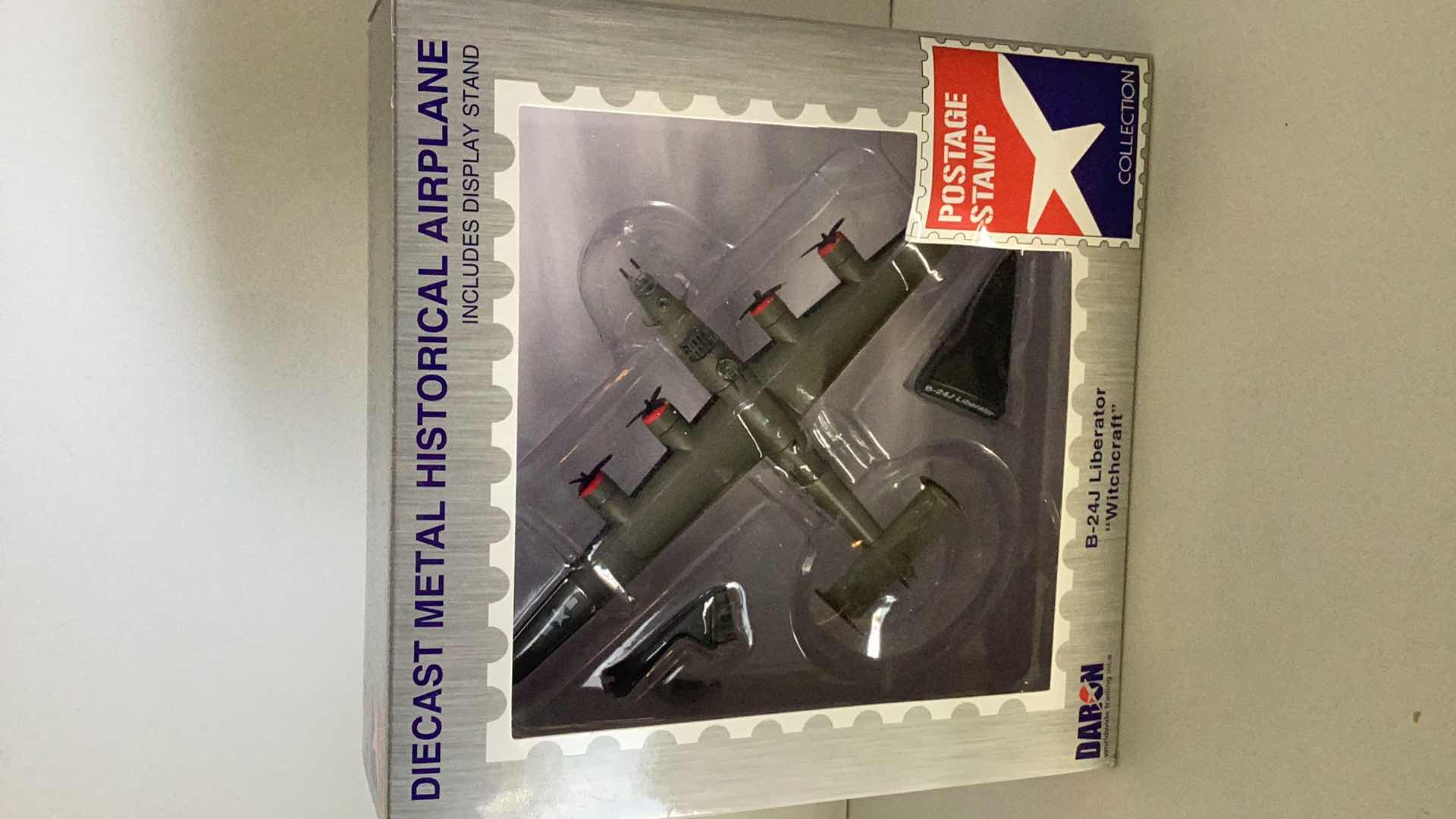 Photo 1 of POSTAGE STAMP COLLECTION DIE CAST 1:163 B-24J LIBERATOR WITCHCRAFT