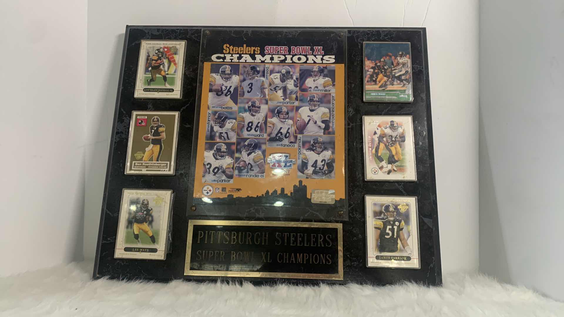 Photo 6 of PITTSBURGH STEELERS SUPER BOWL PLAQUE 18” x 15”