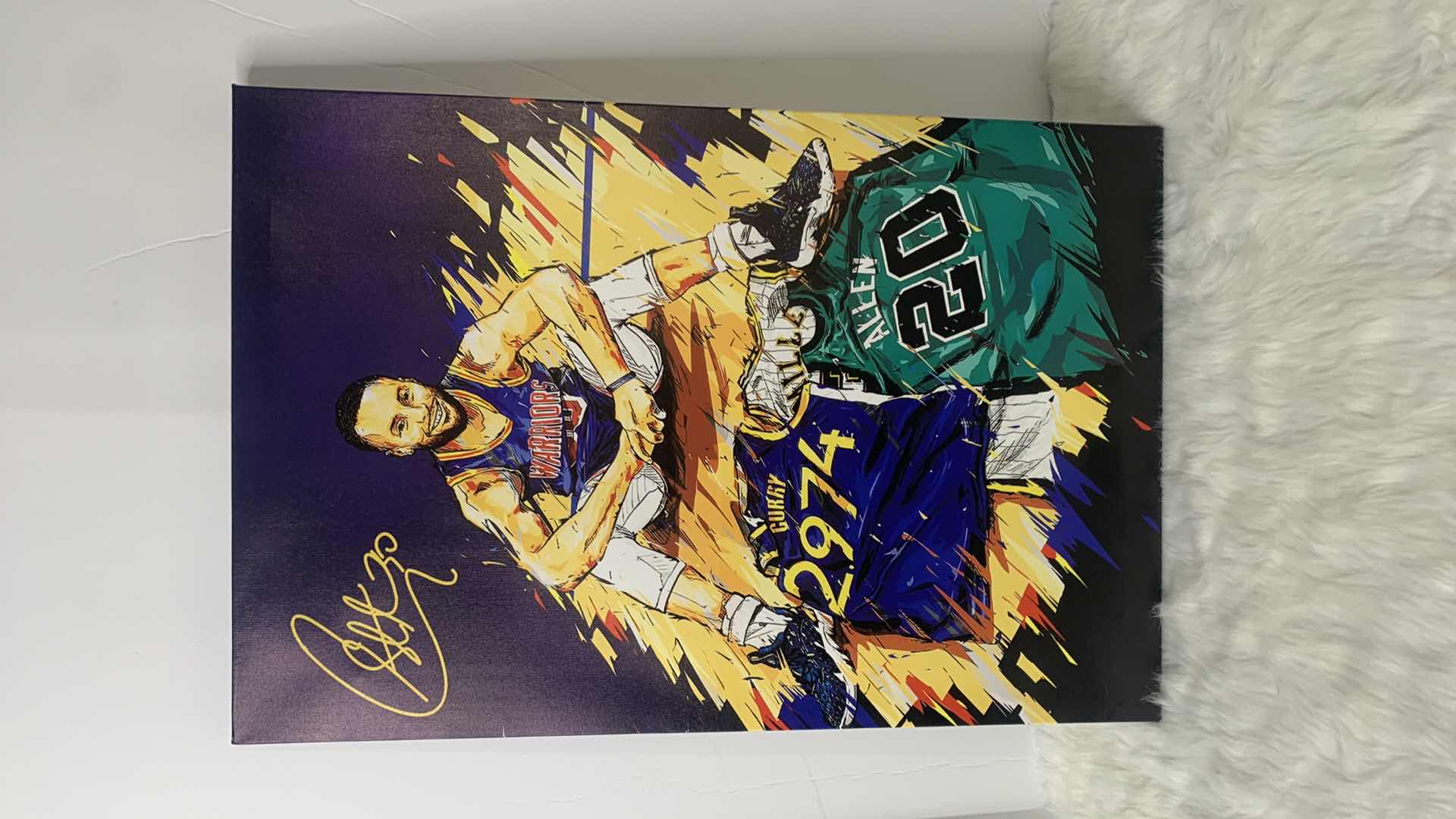 Photo 4 of ARTWORK, STRETCHED CANVAS, STEPHEN CURRY, WARRIORS 16” x 24”