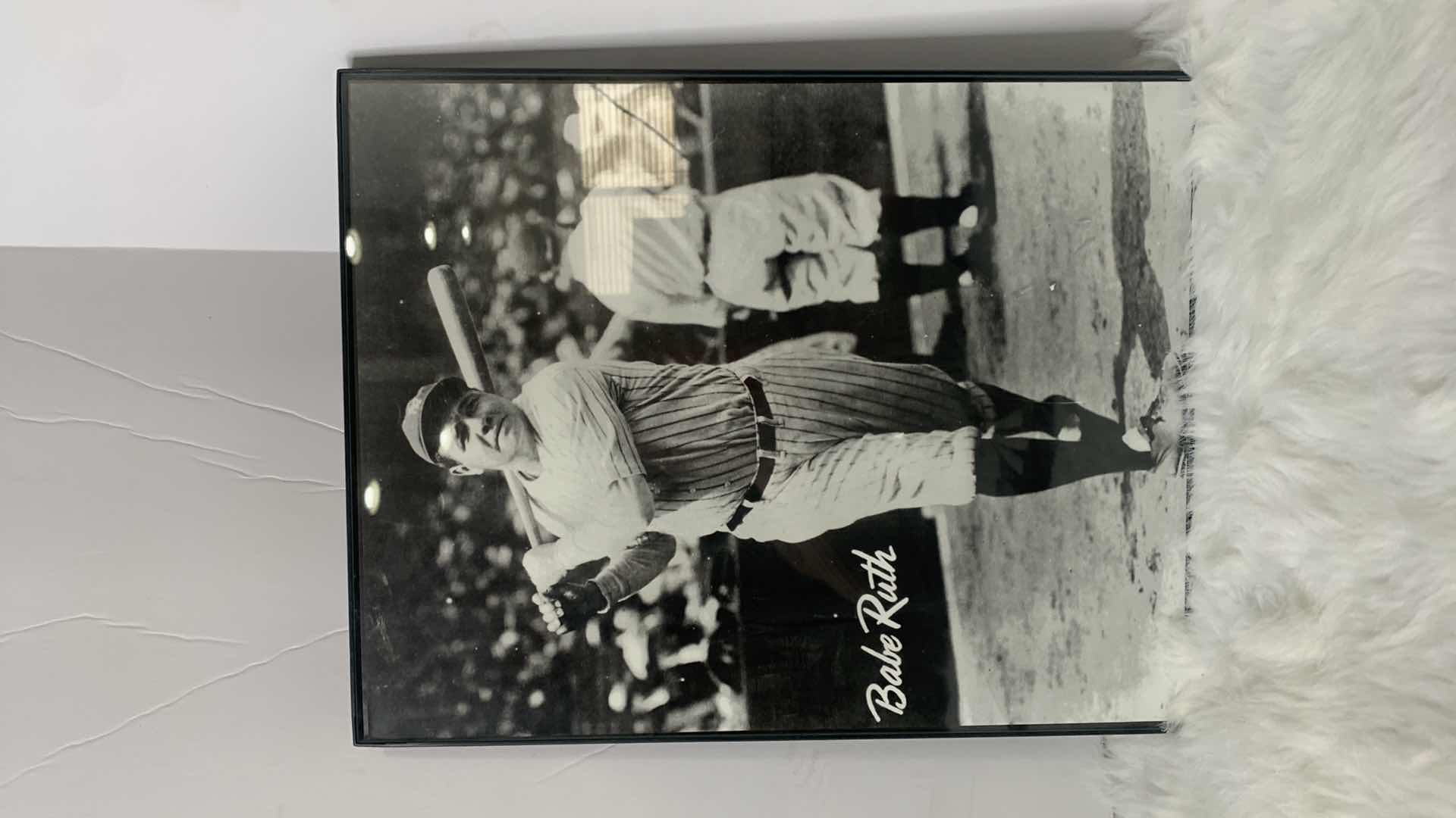 Photo 7 of BABE RUTH COLLECTIBLES, 3 - 11” x 14” FRAMED PHOTOS and SEALED WHEATIES