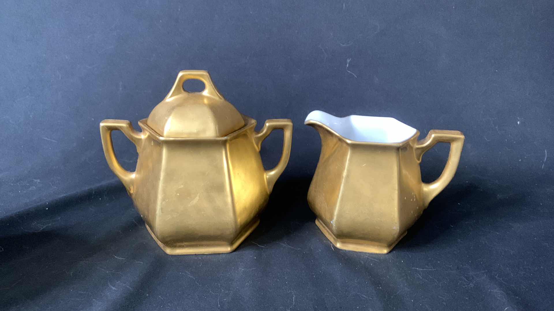 Photo 3 of GOLD TOPPED PORCELAIN TEA SET FROM GERMANY