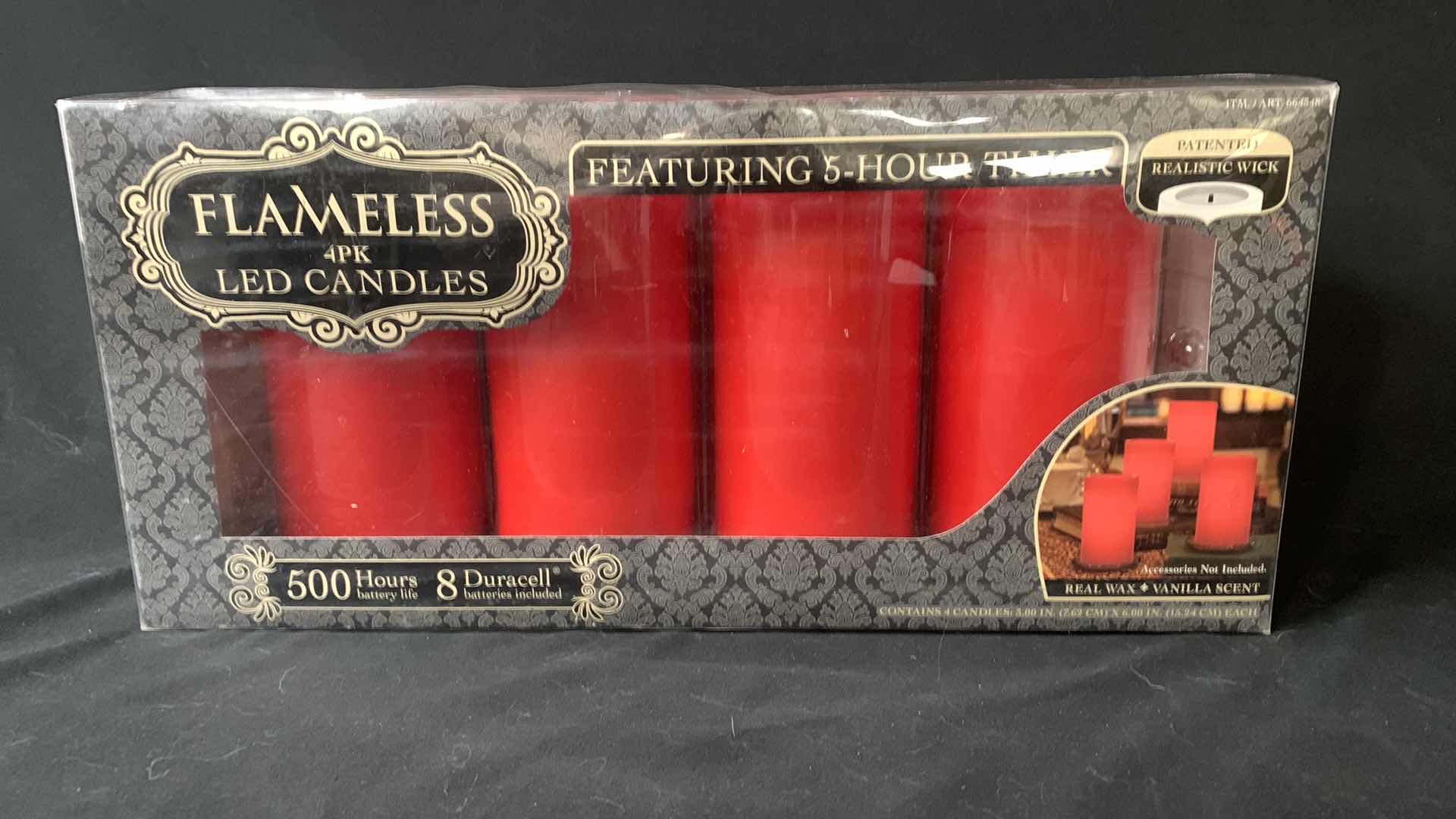 Photo 1 of NEW 4-PK FLAMELESS LED CANDLES