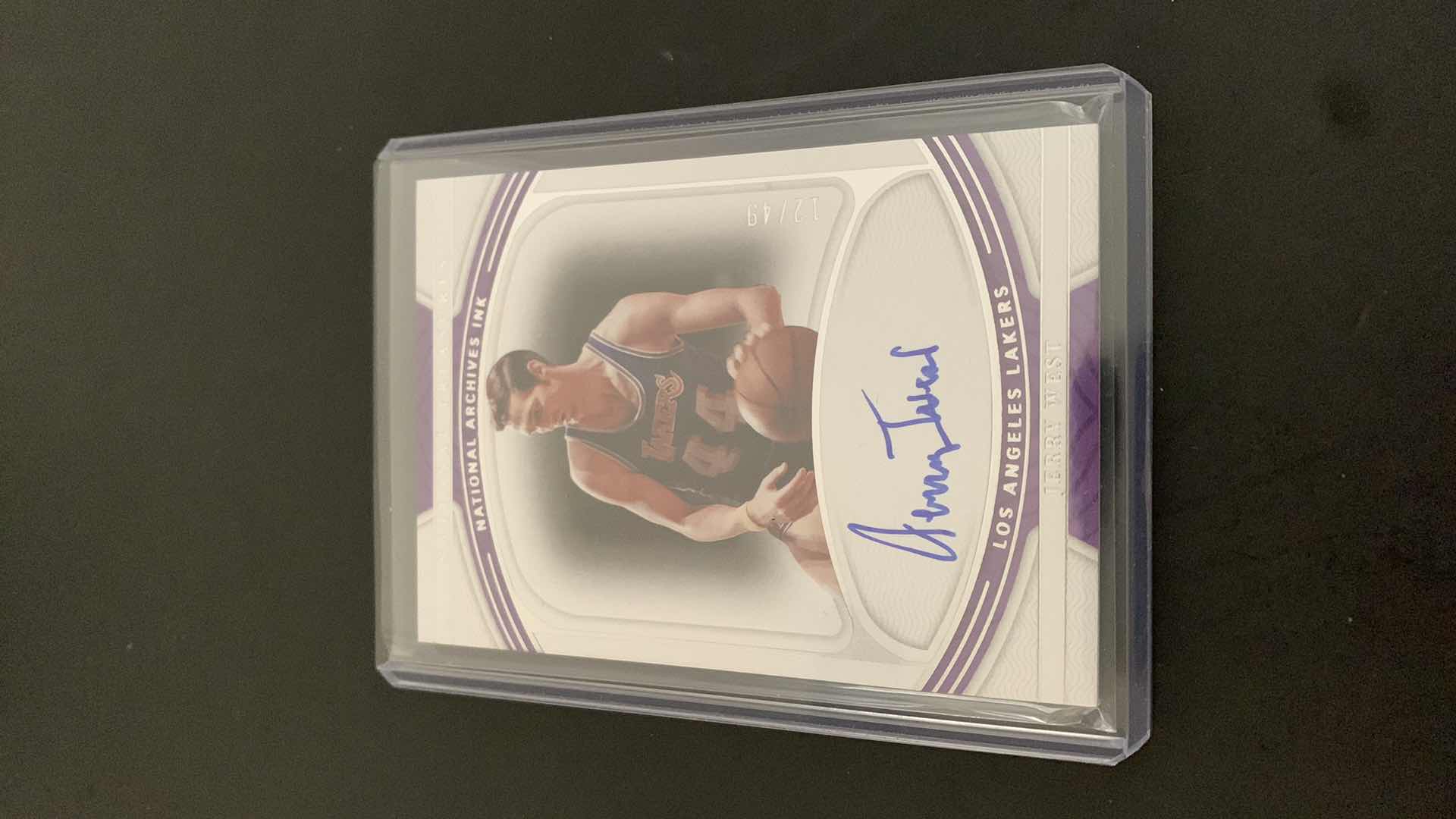 Photo 1 of 2021 PANINI JERRY WEST LAKERS AUTO CARD ONLY 49 MADE