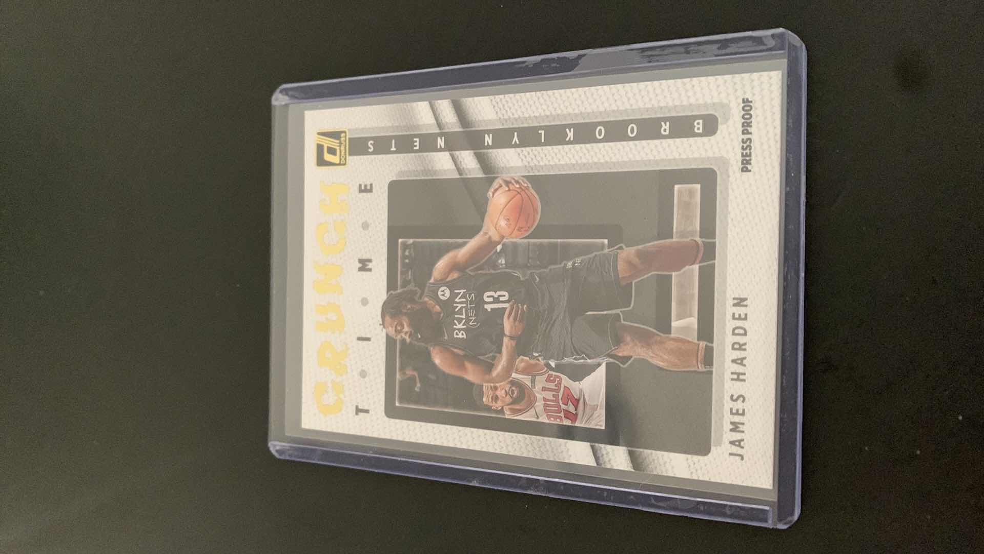 Photo 1 of 2021 PANINI JAMES HARDEN NETS CRUNCH TIME CARD