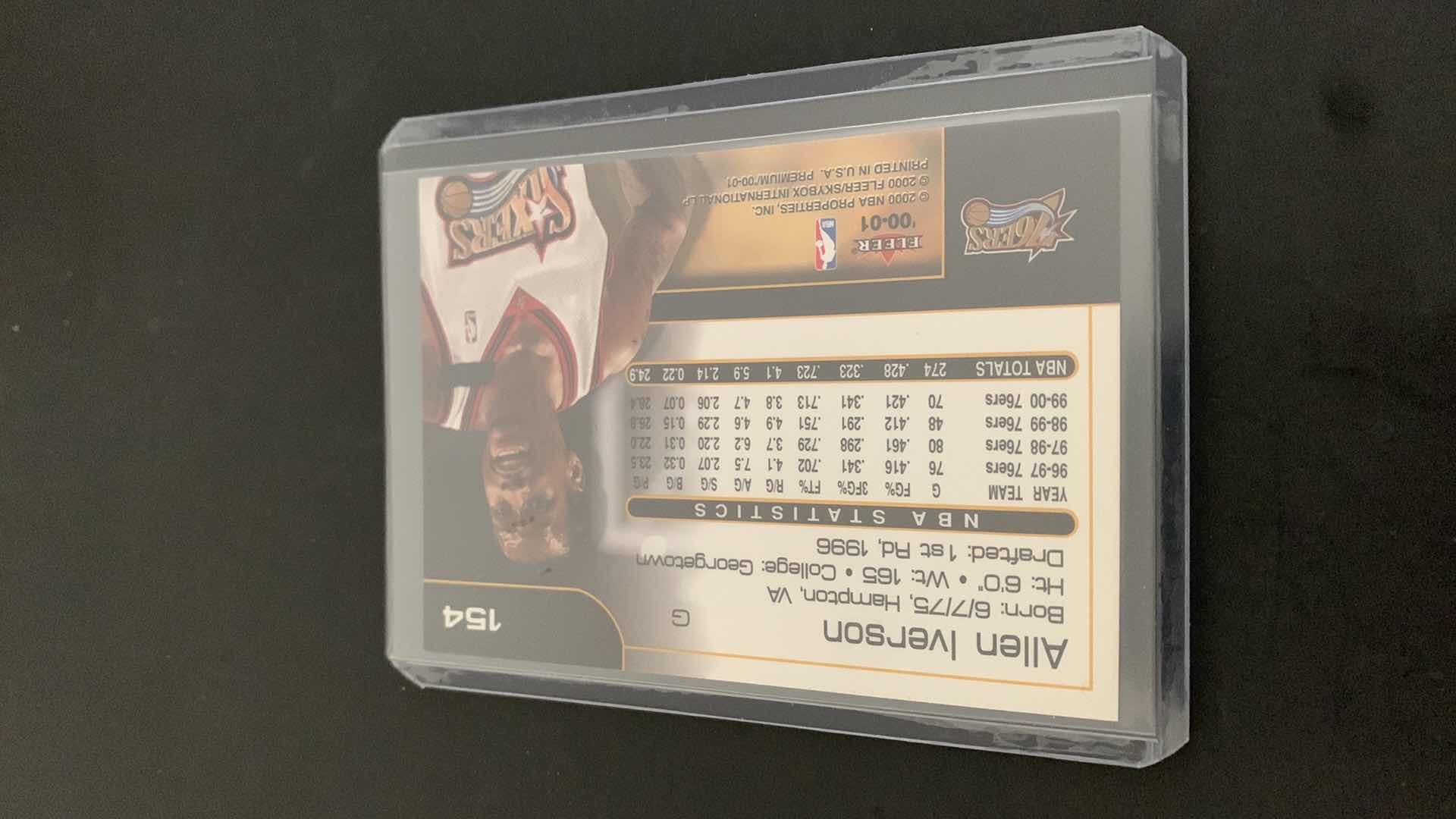 Photo 2 of 2000 FLEER ALLEN IVERSON 76ERS CARD