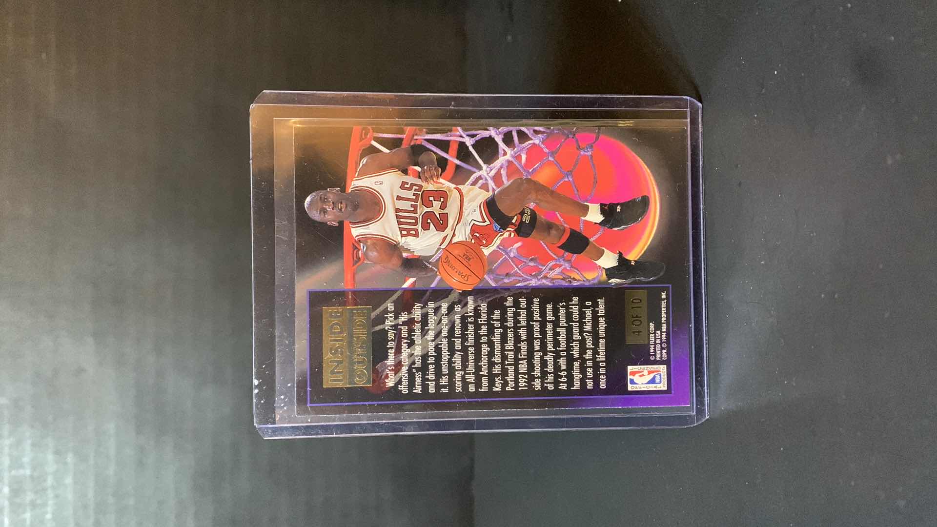 Photo 2 of 1994 FLEER ULTRA MICHAEL JORDAN INSIDE OUTSIDE CARD