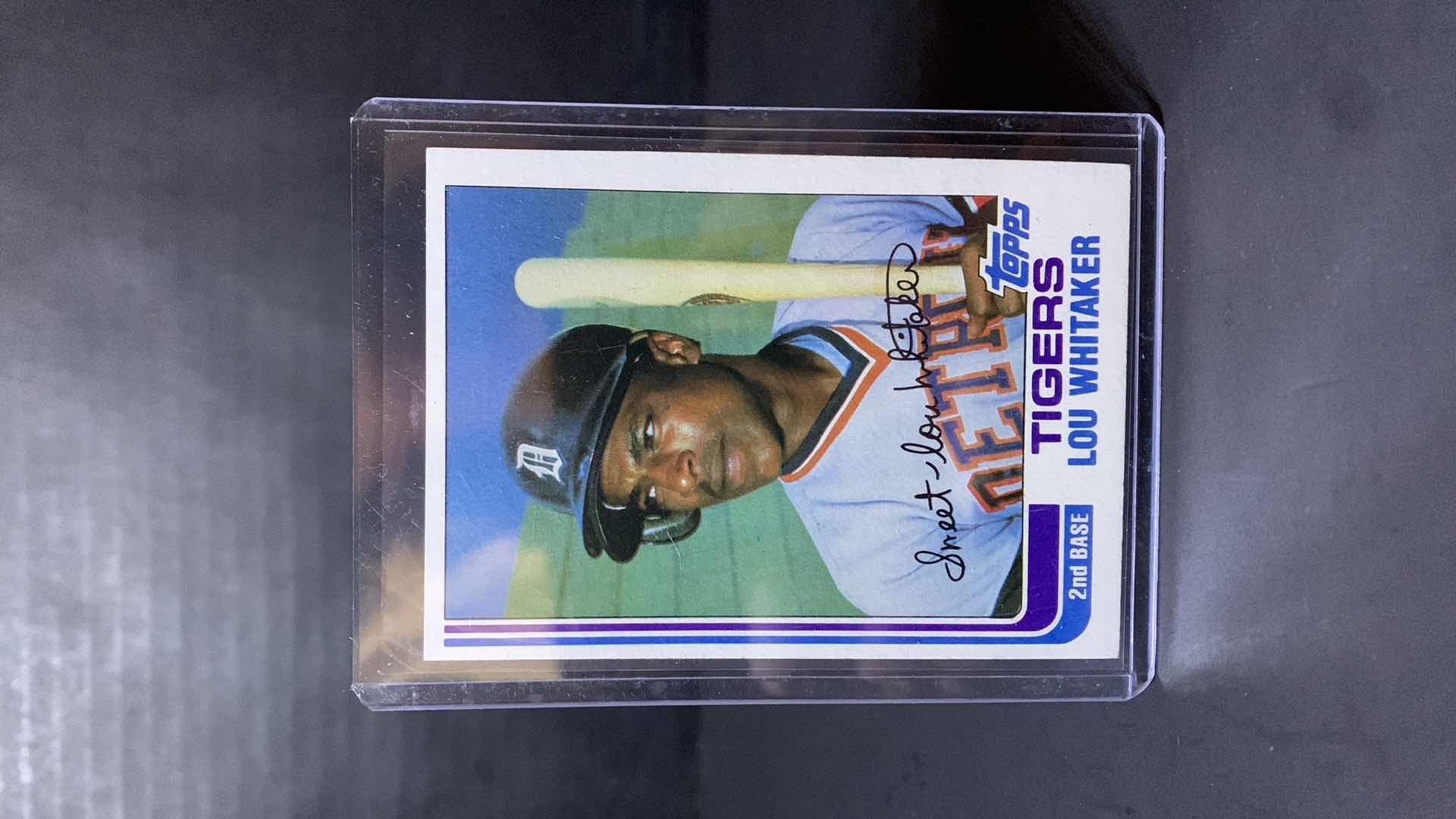 Photo 1 of 1982 TOPPS LOU WHITAKER TIGERS CARD