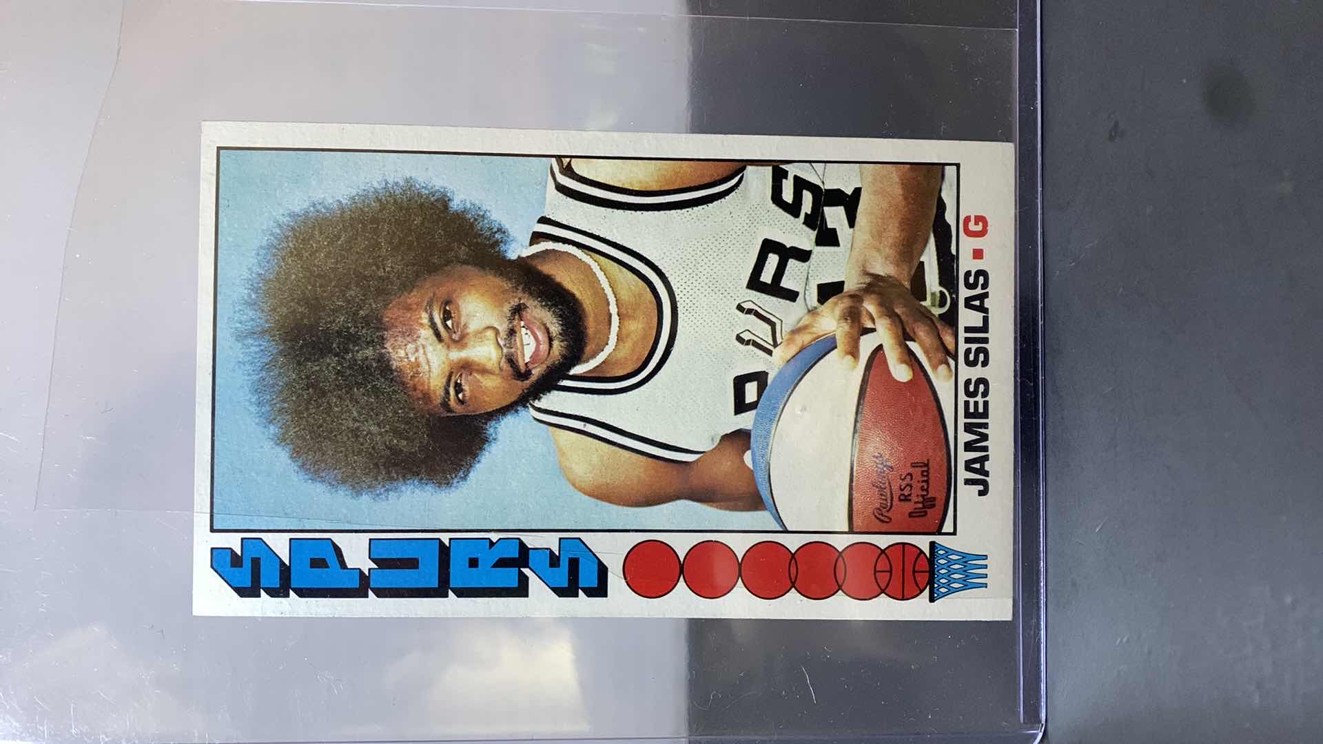 Photo 1 of 1976 TOPPS JAMES SILAS SPURS CARD
