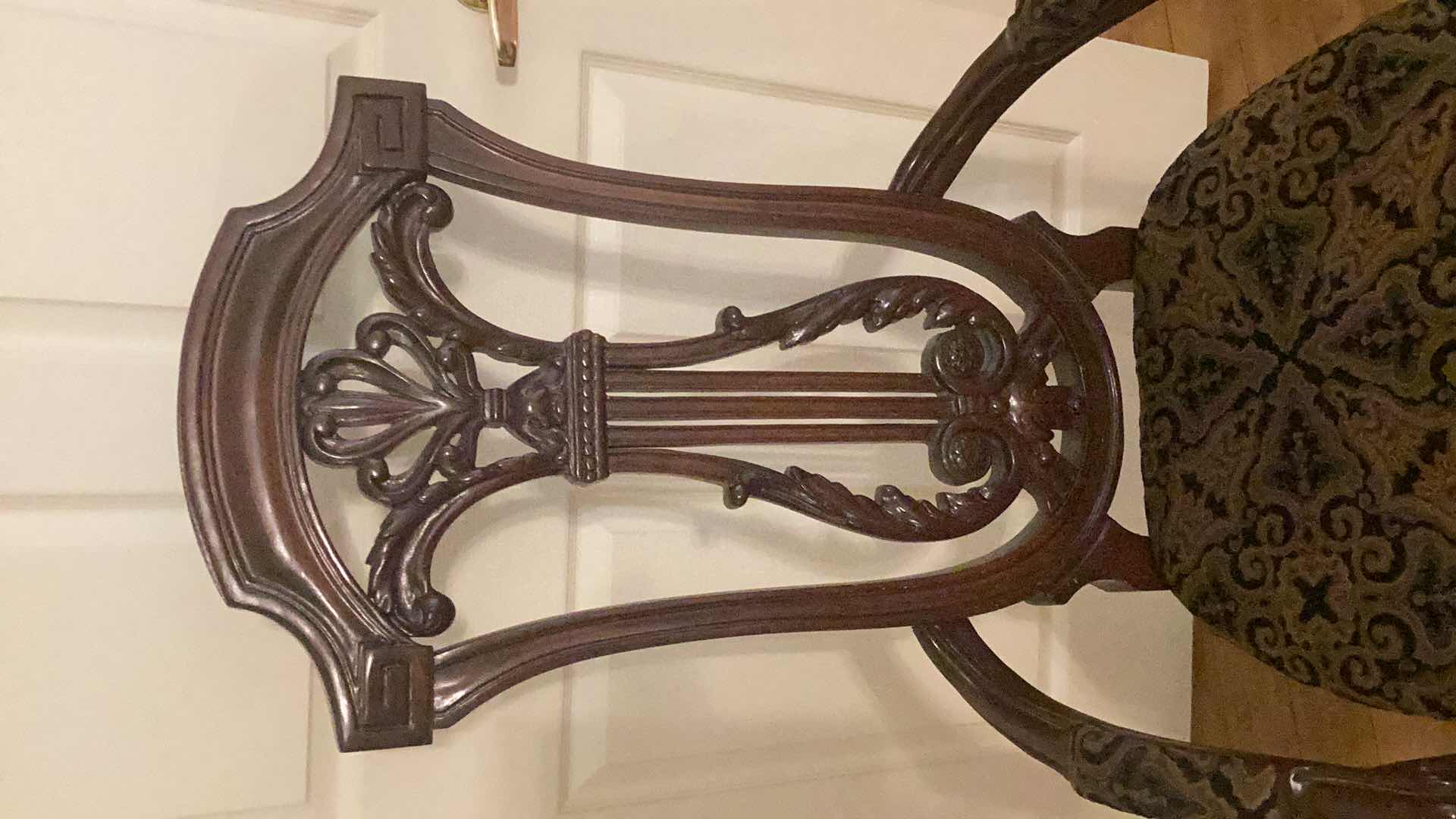 Photo 2 of ANTIQUE CARVED WOOD CHAIR