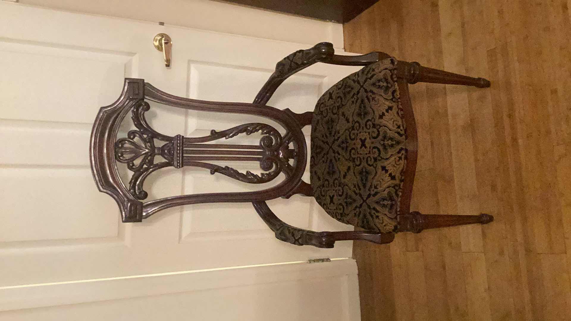 Photo 1 of ANTIQUE CARVED WOOD CHAIR