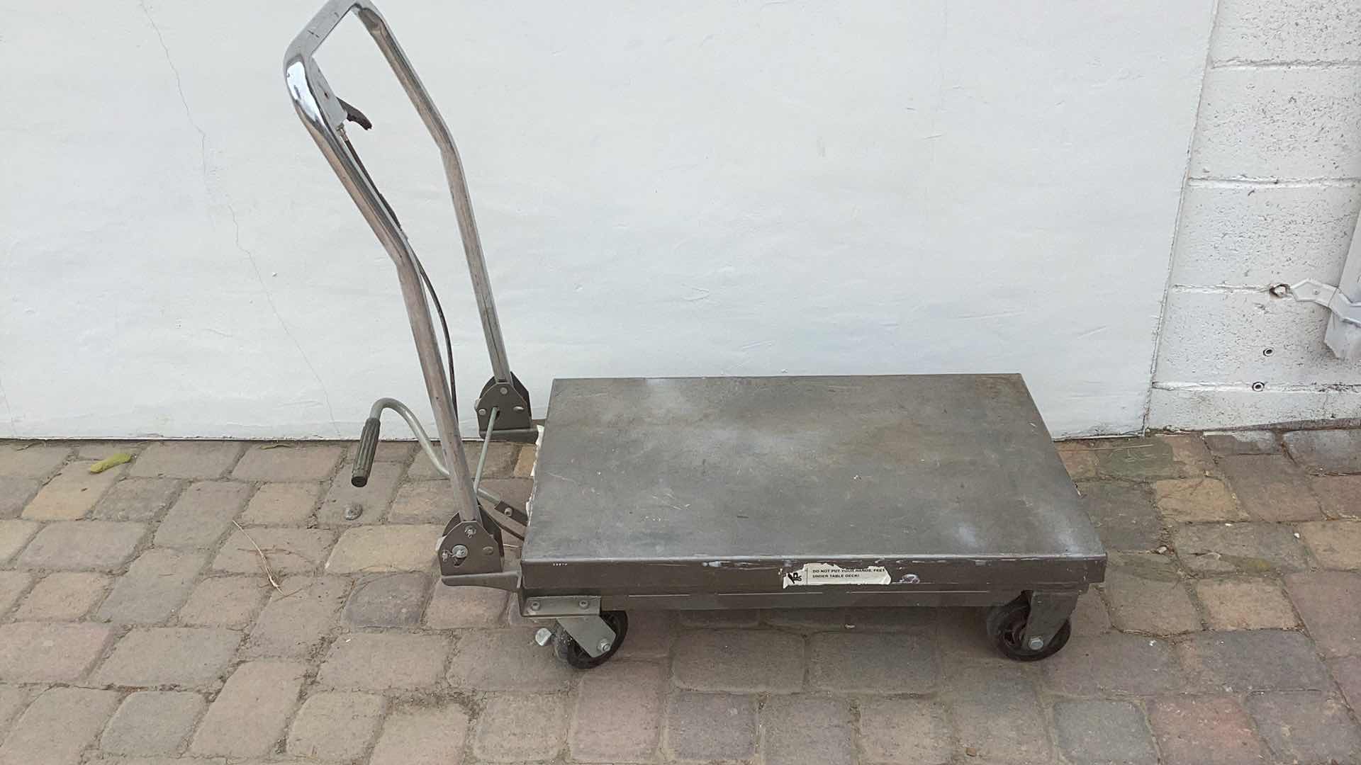 Photo 1 of HEAVY DUTY STEEL CART WITH HAND BRAKE