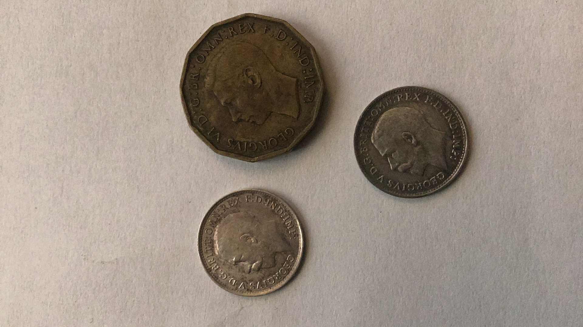 Photo 1 of GREAT BRITAIN 1918,1921,1941 COINS