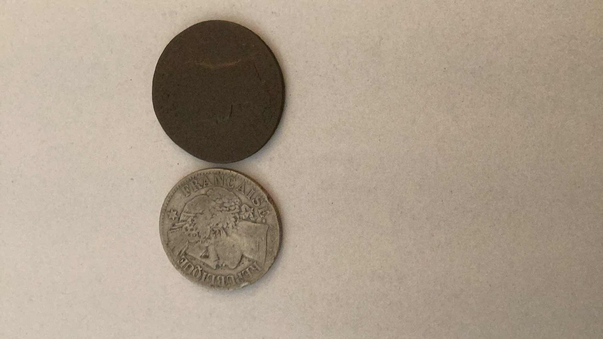 Photo 1 of 2 FRANCE 1871 COINS