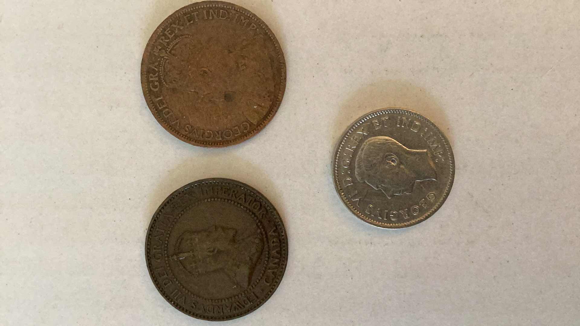 Photo 1 of CANADA 1910,1915,1941 COINS